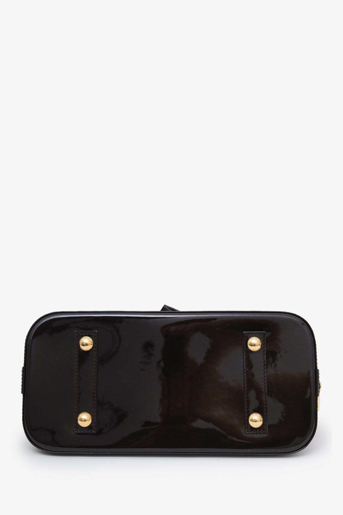 Louis Vuitton 2011 Brown Vernis Patent Leather Alma PM Top Handle