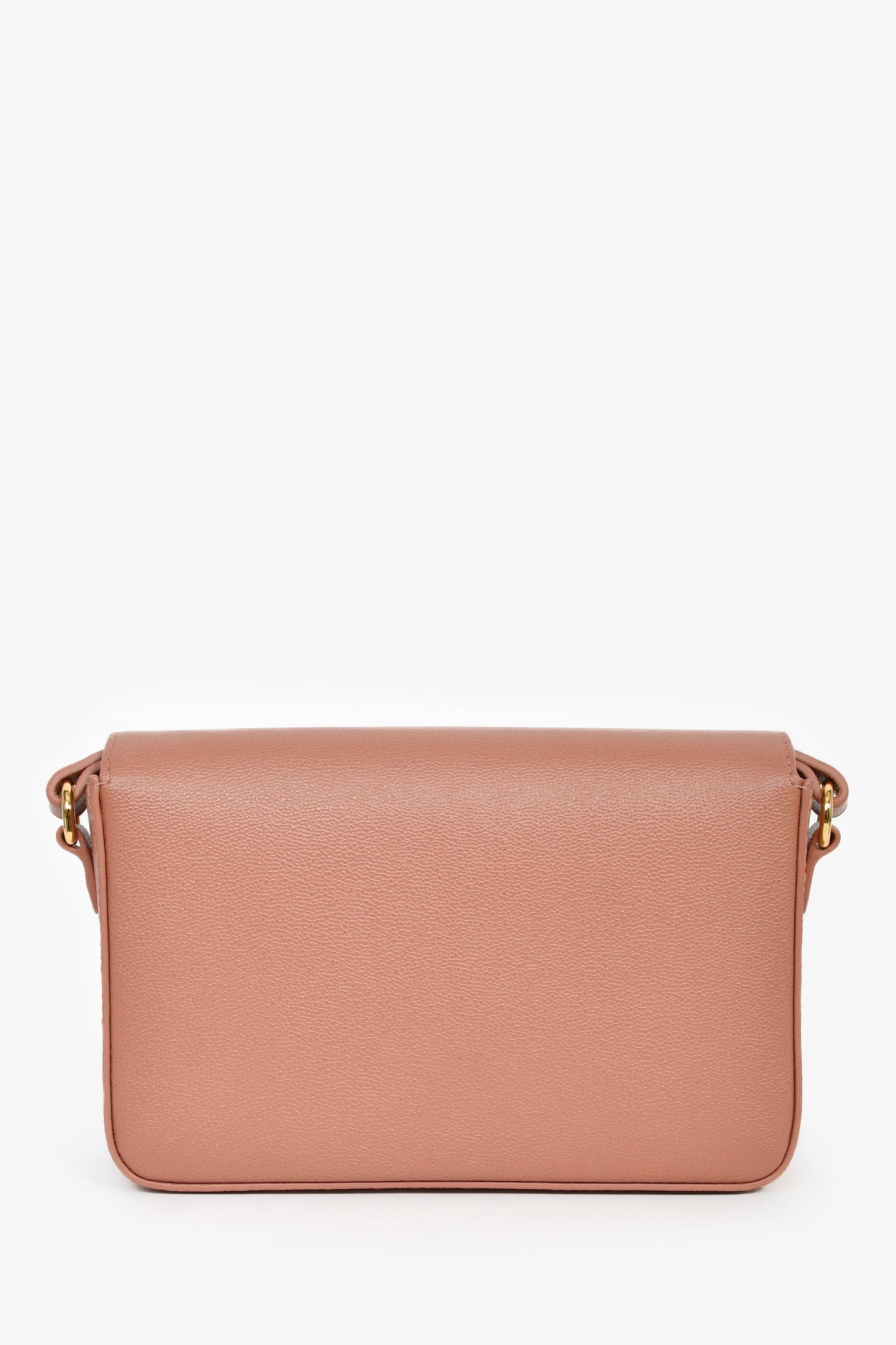 Burberry Pink Leather/House Check Canvas Crossbody Bag