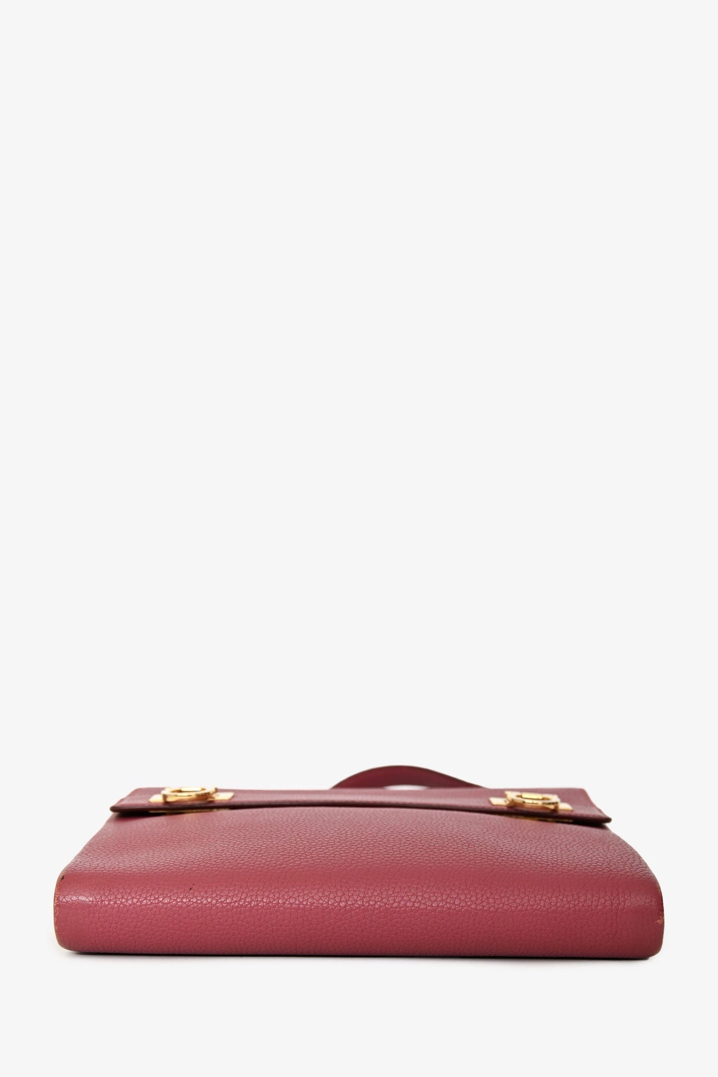 Salvatore Ferragamo Pink Grained Leather Mya Crossbody Bag