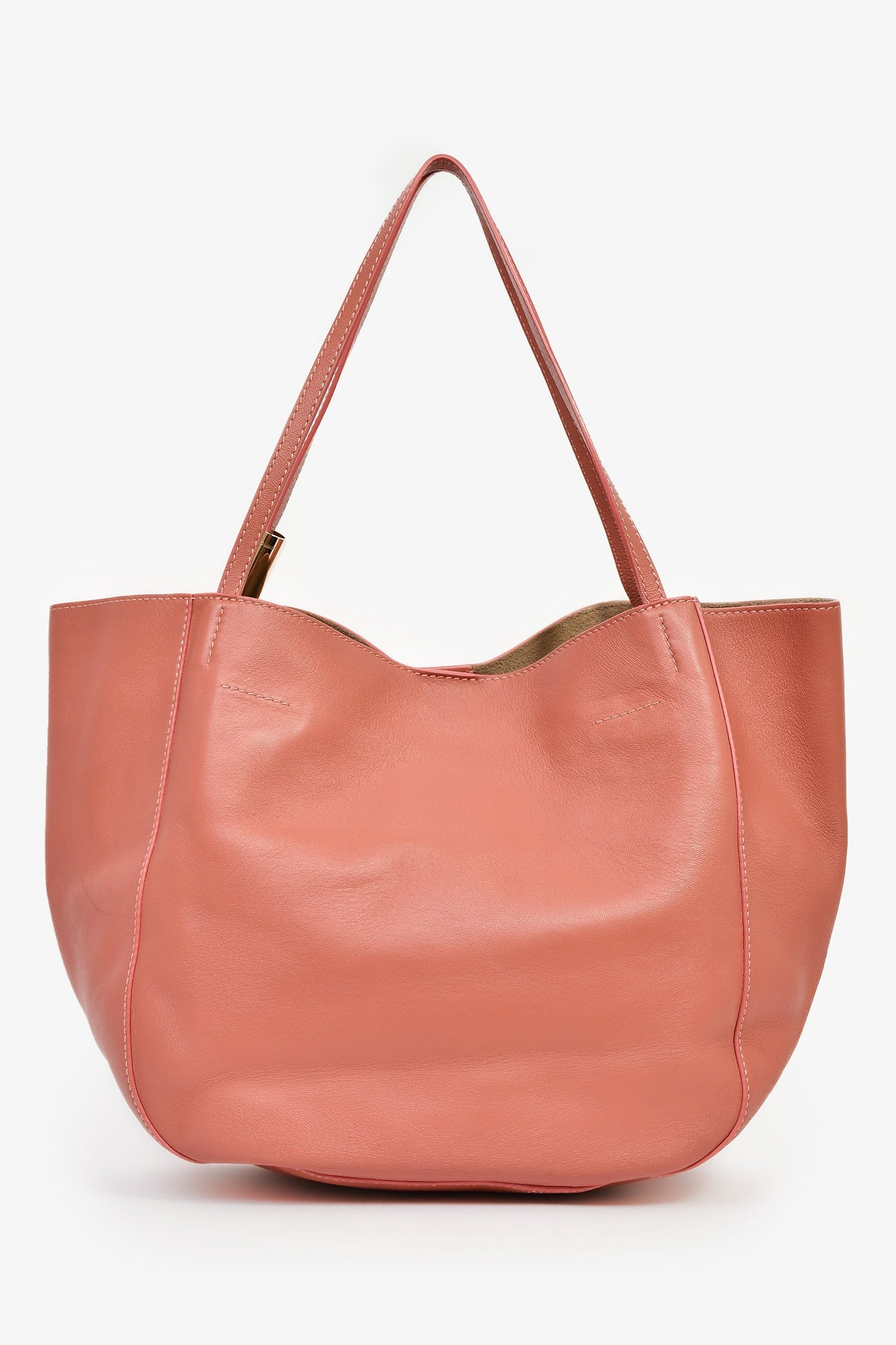 Jimmy Choo Pink Leather Large Tote Bag