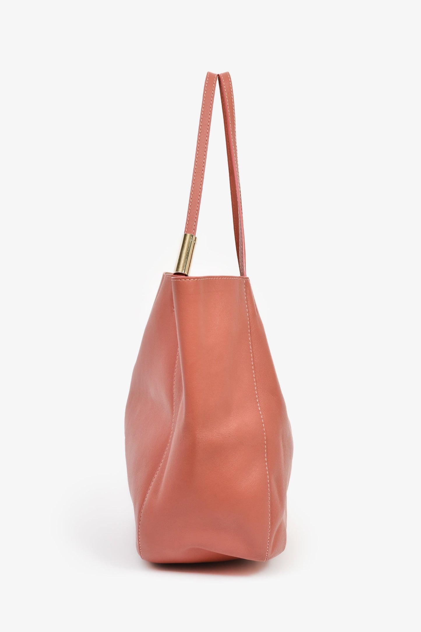Jimmy Choo Pink Leather Large Tote Bag