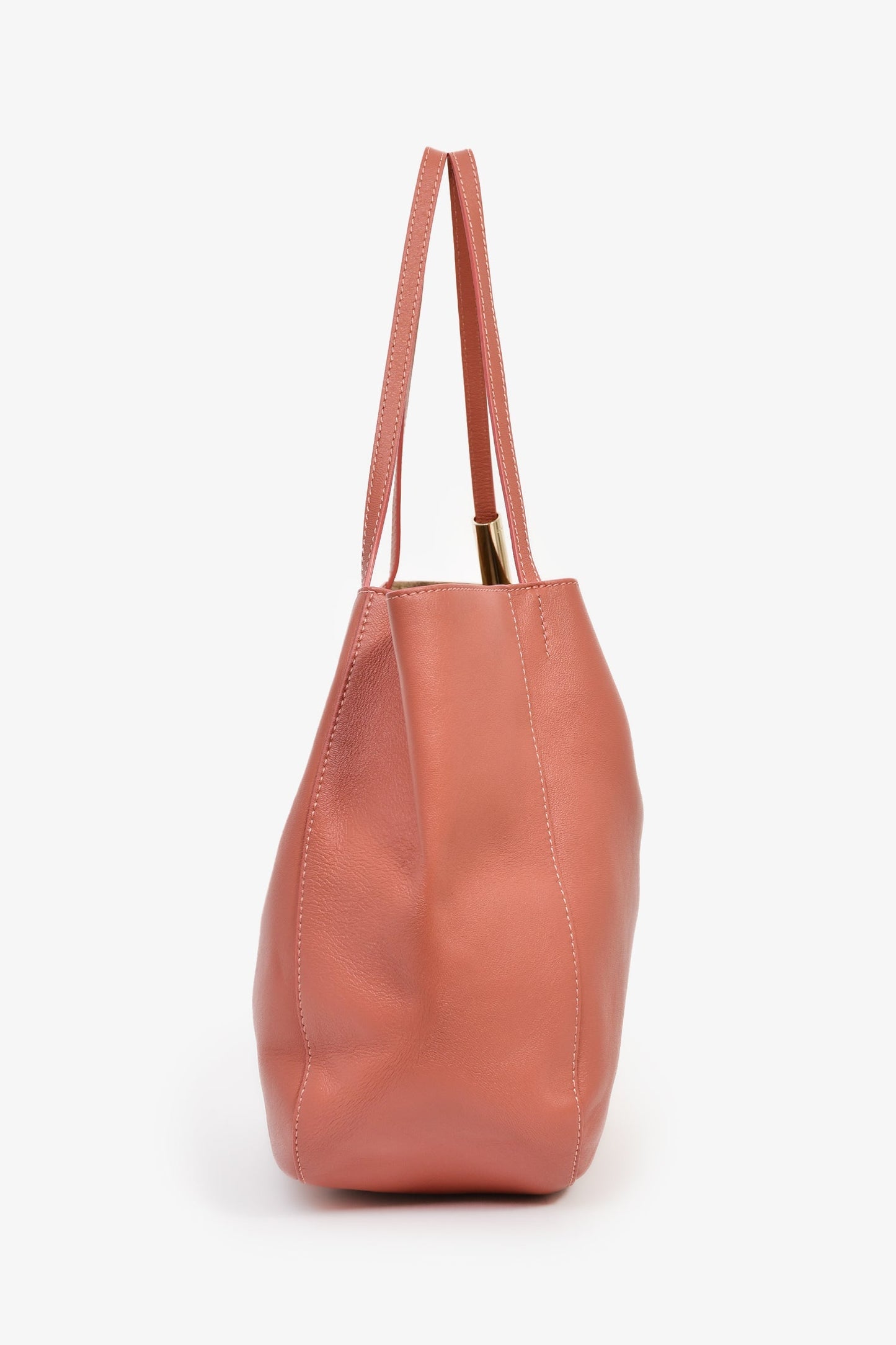 Jimmy Choo Pink Leather Large Tote Bag