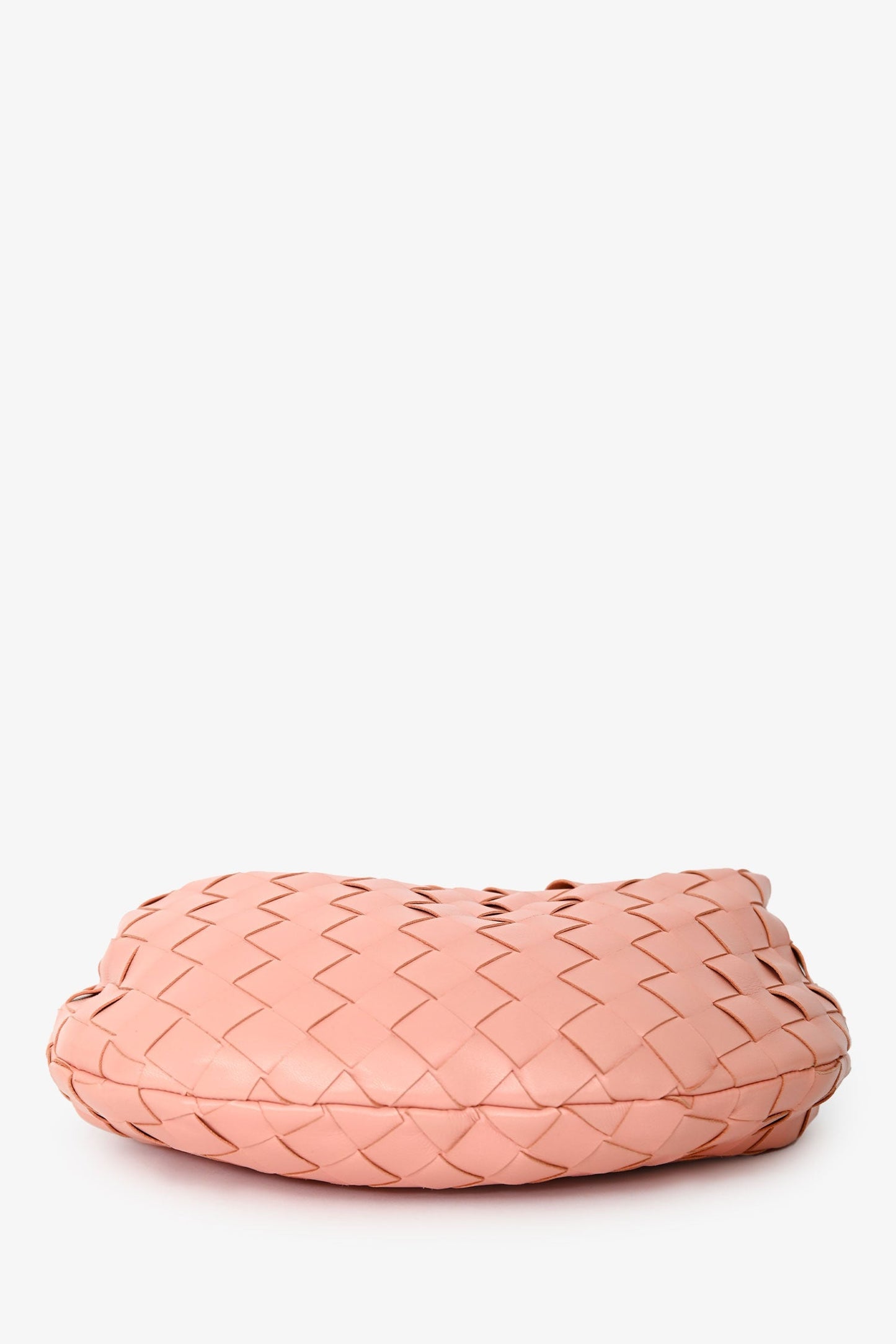 Bottega Veneta Pink Leather Intrecciato Leather Mini Jodie Bag