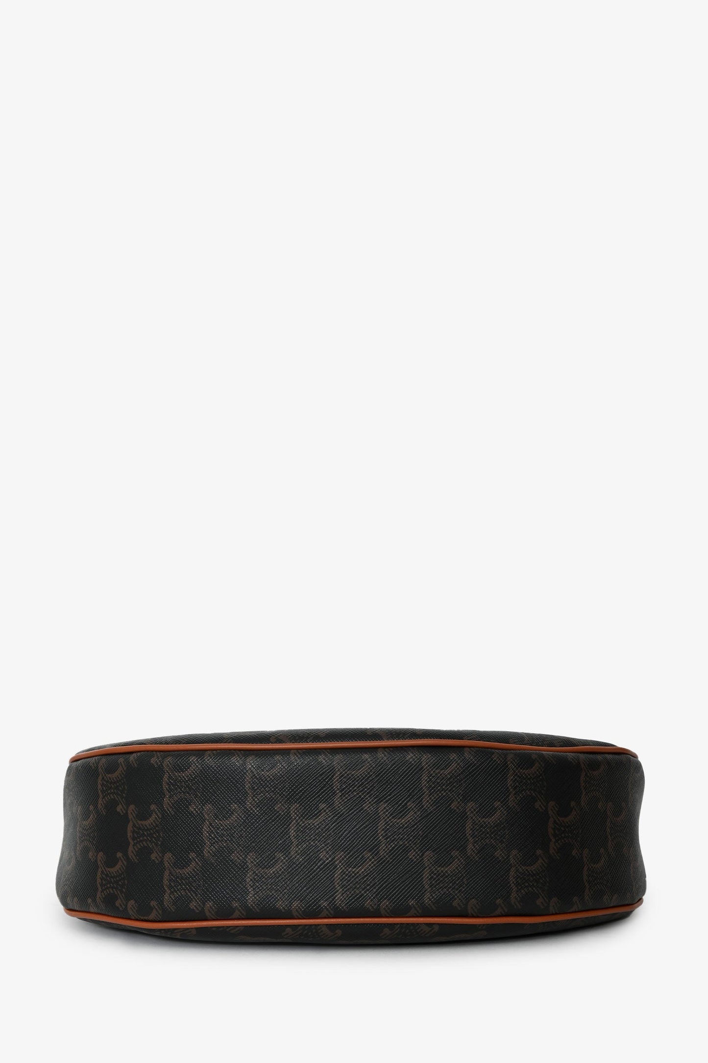 Celine 2020 Brown Leather/Canvas Triomphe Ava Shoulder Bag