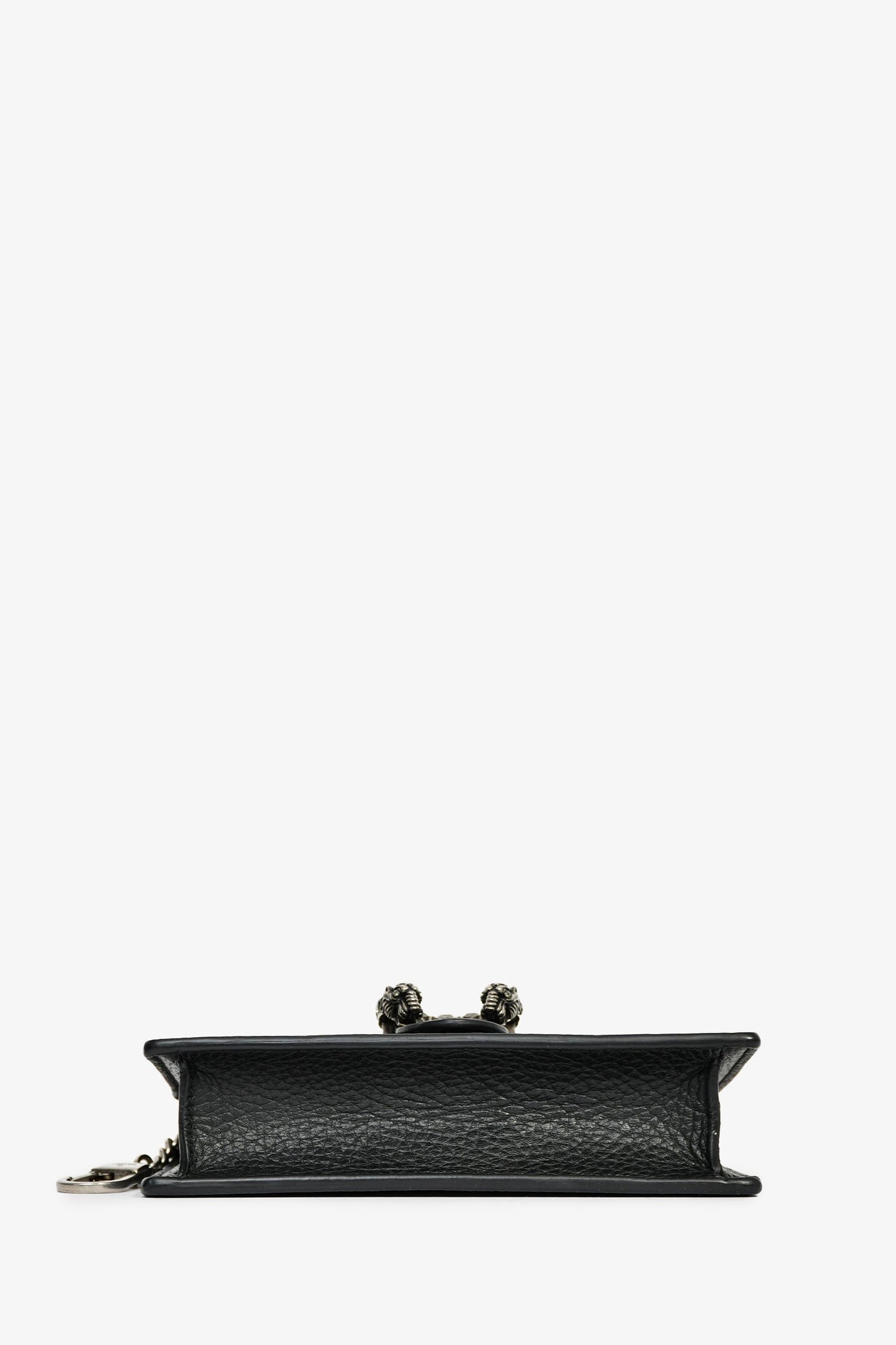 Gucci Black Leather Super Mini Dionysus Chain Bag