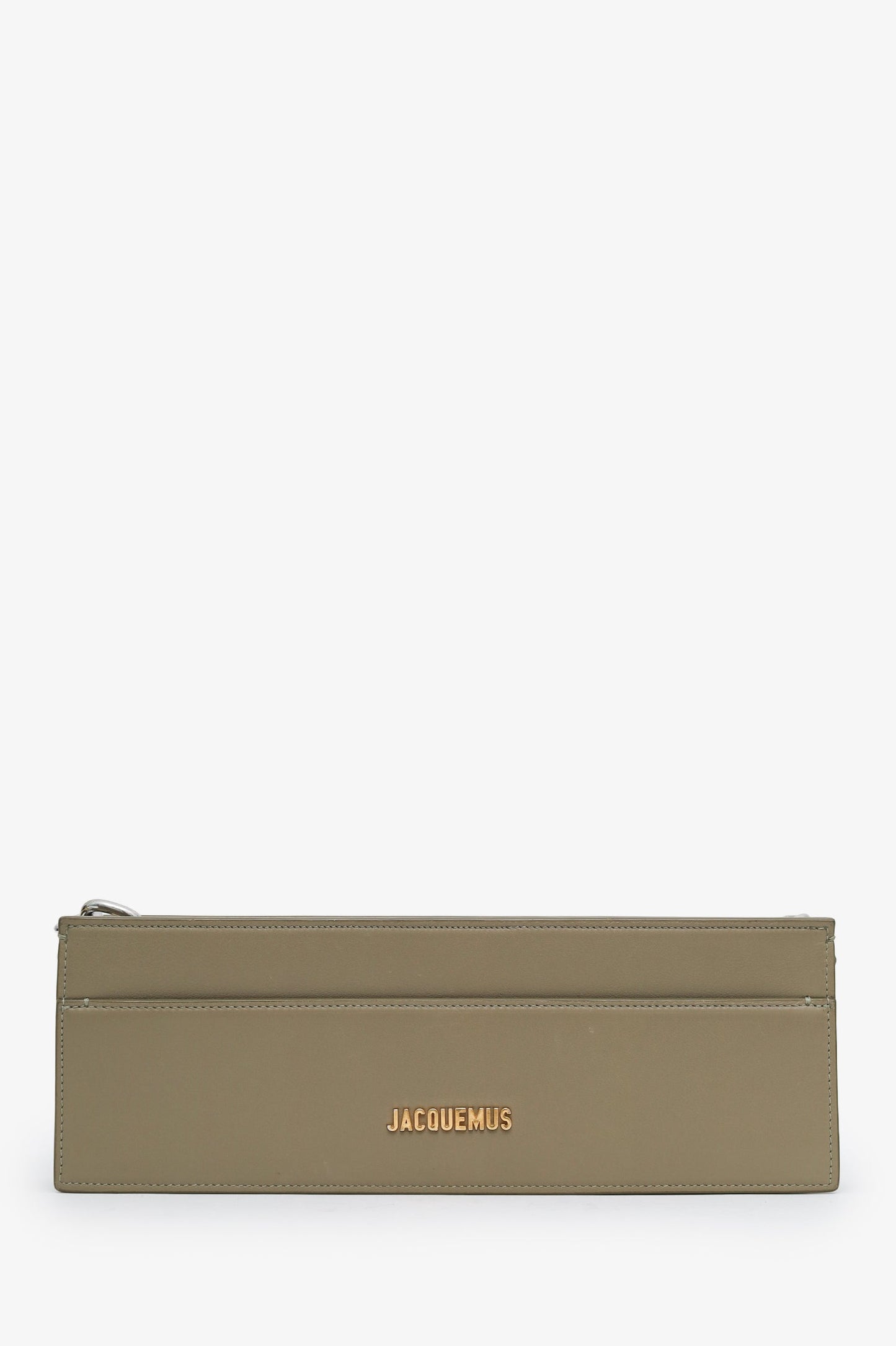 Jacquemus Olive Leather Le Sac Ciuciu Chain Shoulder Bag With Strap