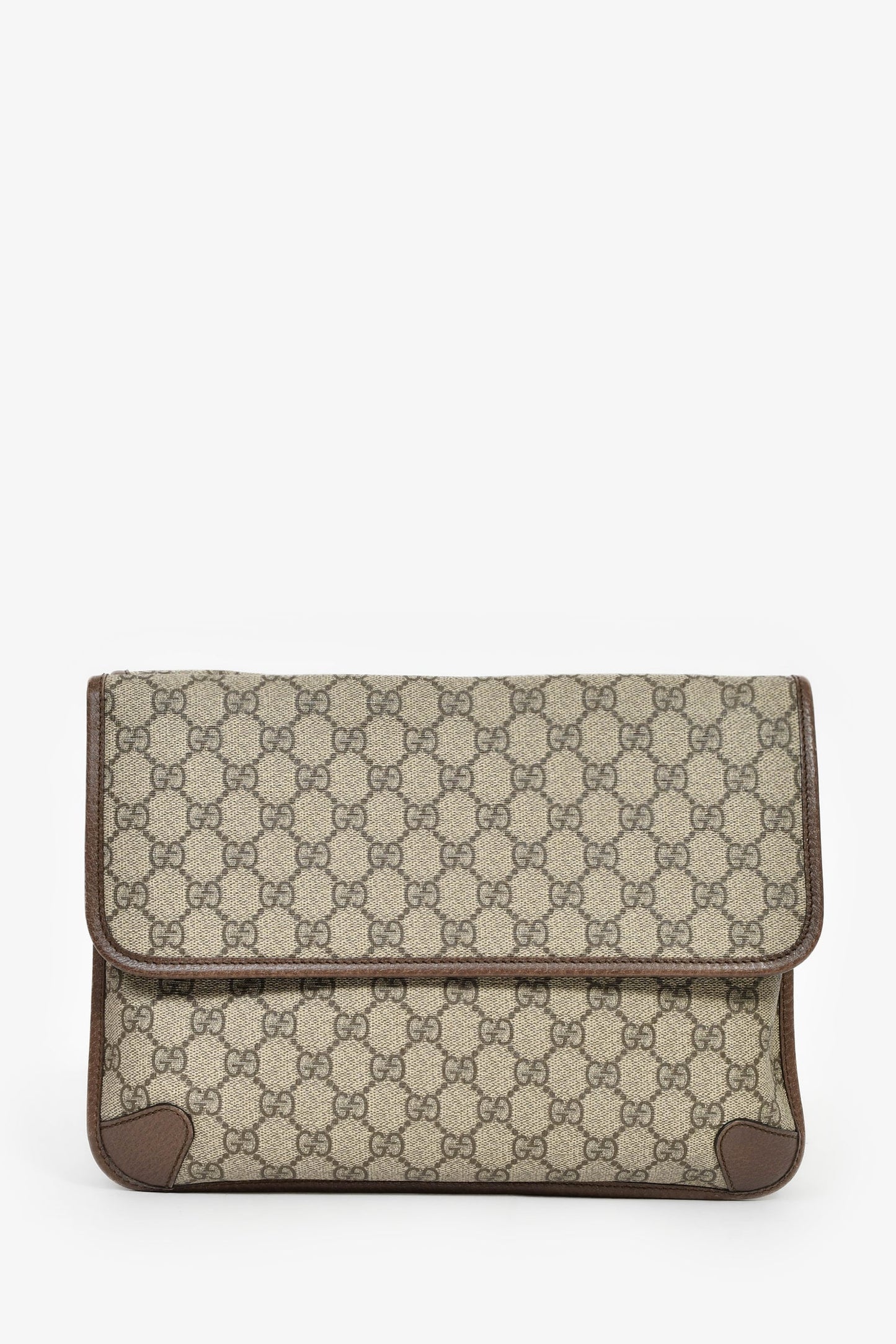 Gucci Brown Monogram Web GG Supreme Neo Crossbody Bag