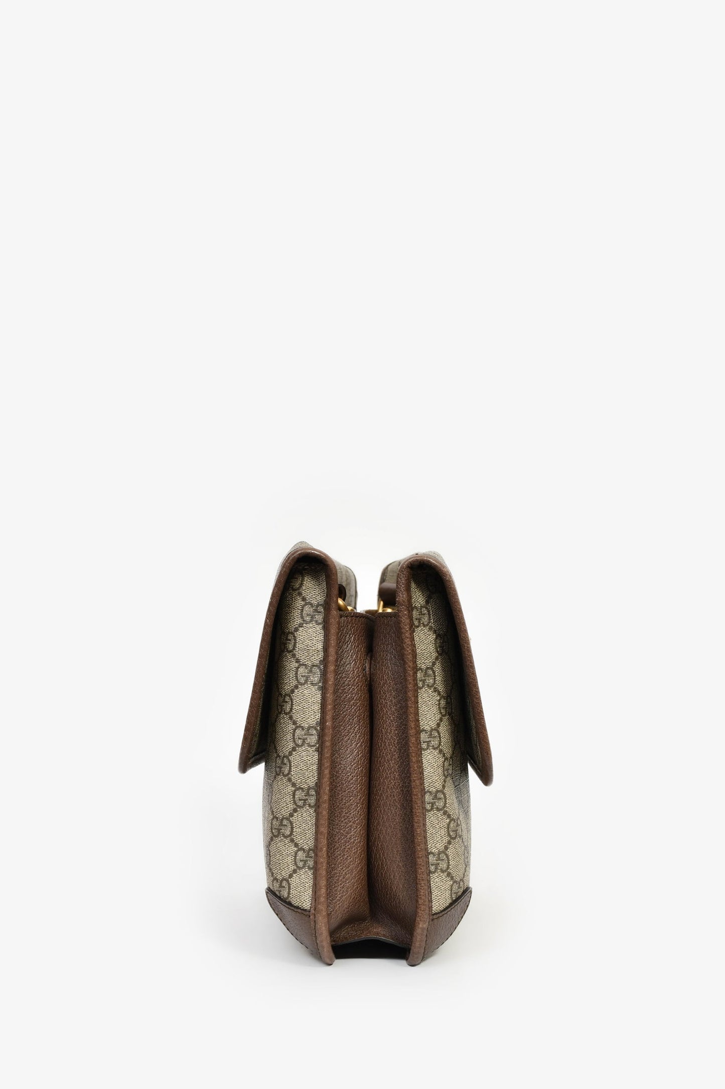 Gucci Brown Monogram Web GG Supreme Neo Crossbody Bag