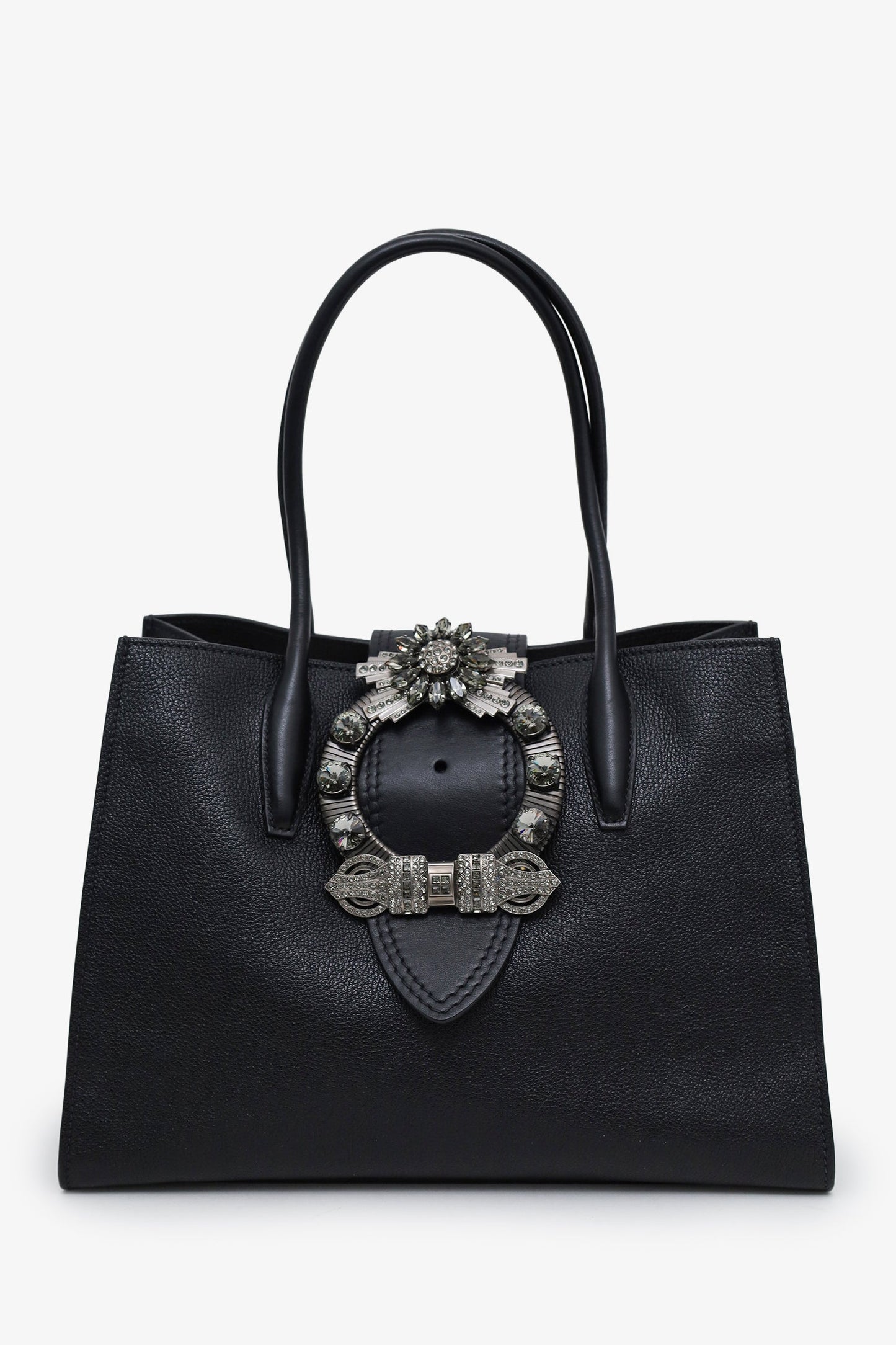 Miu Miu Black Leather Lady Leather Handbag