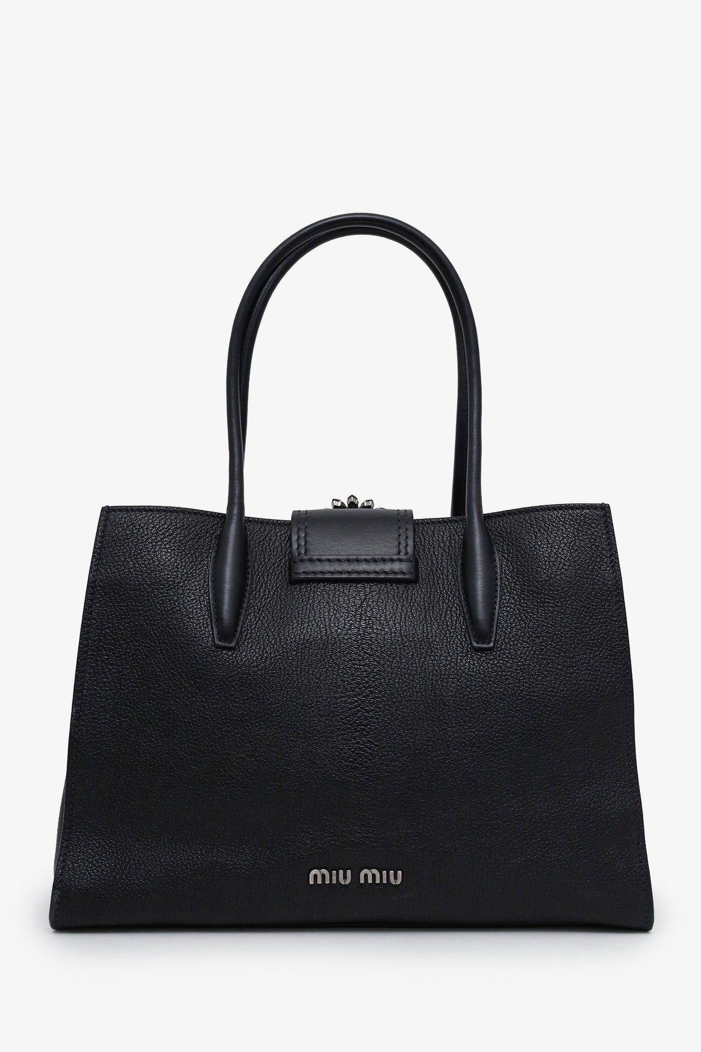 Miu Miu Black Leather Lady Leather Handbag