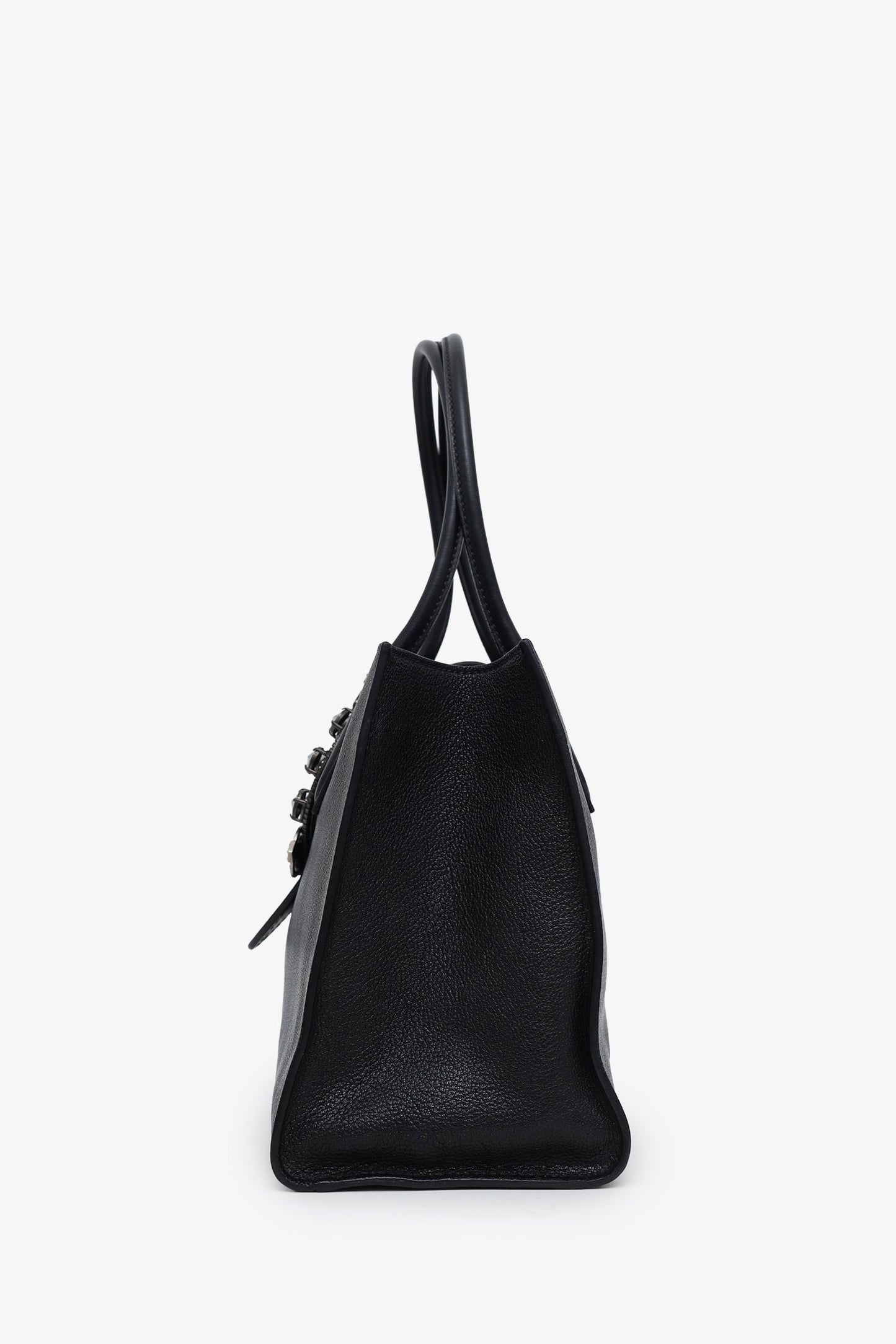 Miu Miu Black Leather Lady Leather Handbag