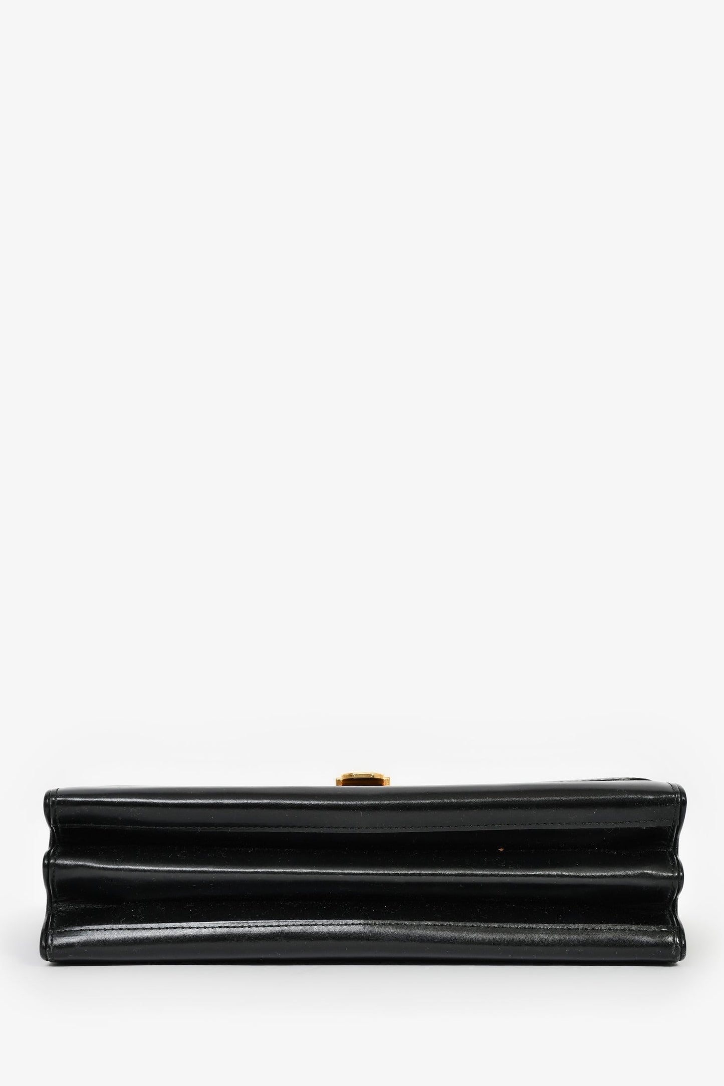 Valentino Garavani Vintage Black Leather Top Handle Bag