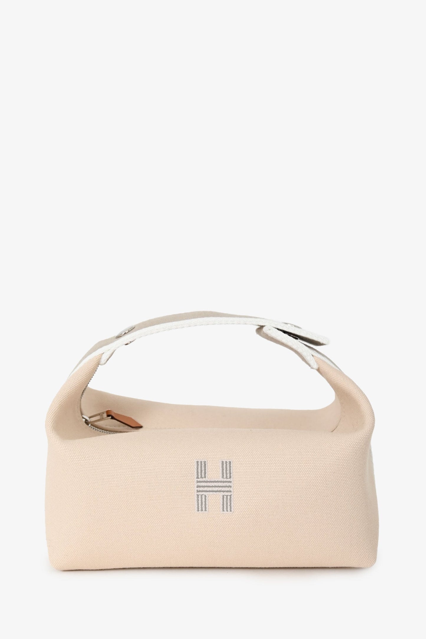 Hermès Beige Canvas Bride-A-Brac Small Case
