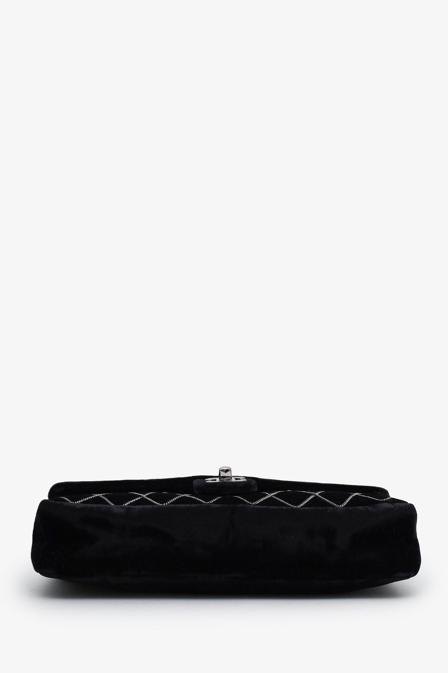 Chanel™ 2004-05 Black Velvet Classic Extra Mini Flap Bag