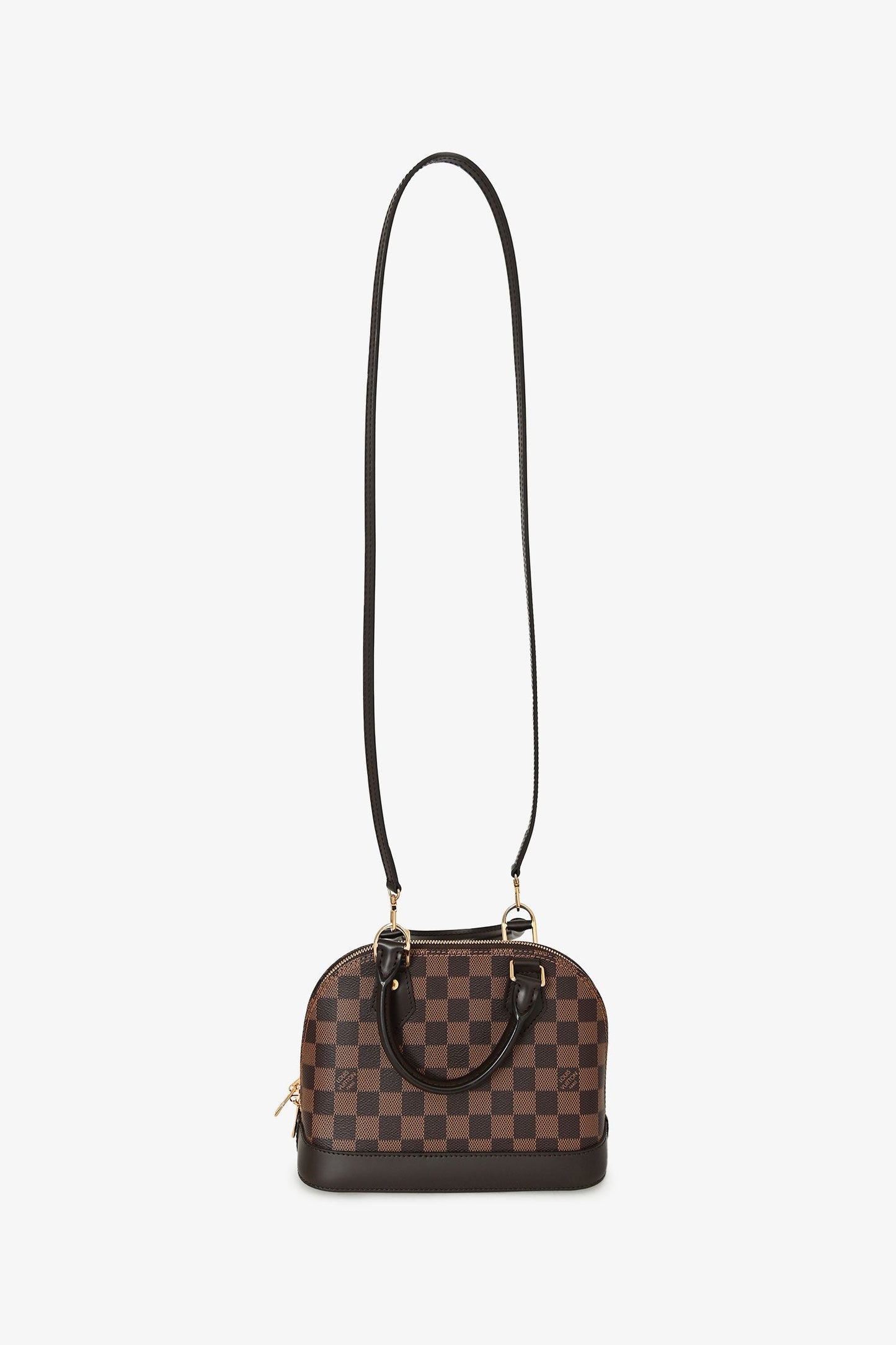 Louis Vuitton 2019 Damier Ebene Alma BB With Strap