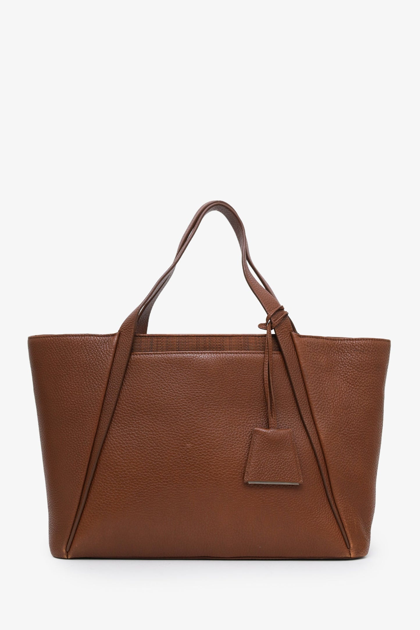Akris Punto Brown Leather Tote Bag