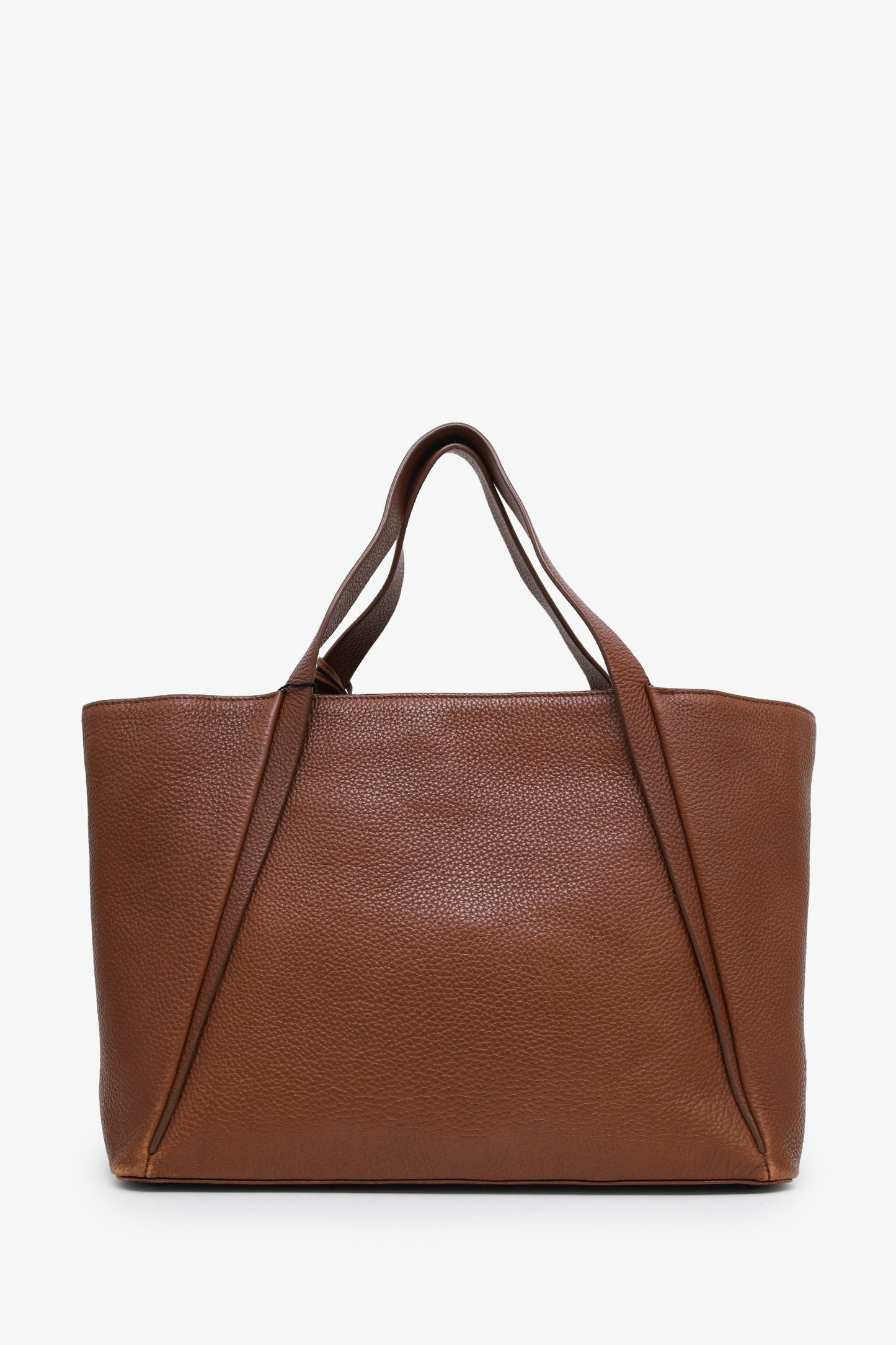 Akris Punto Brown Leather Tote Bag