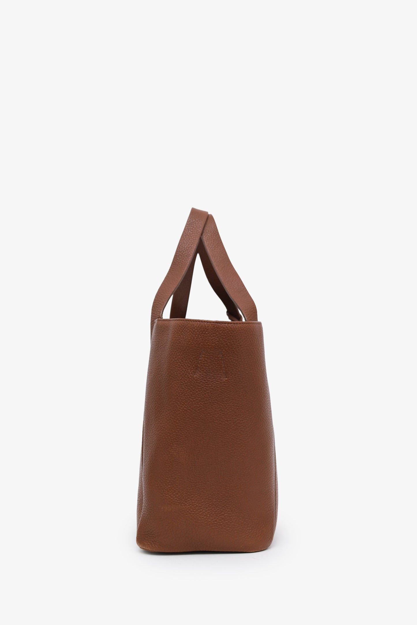 Akris Punto Brown Leather Tote Bag