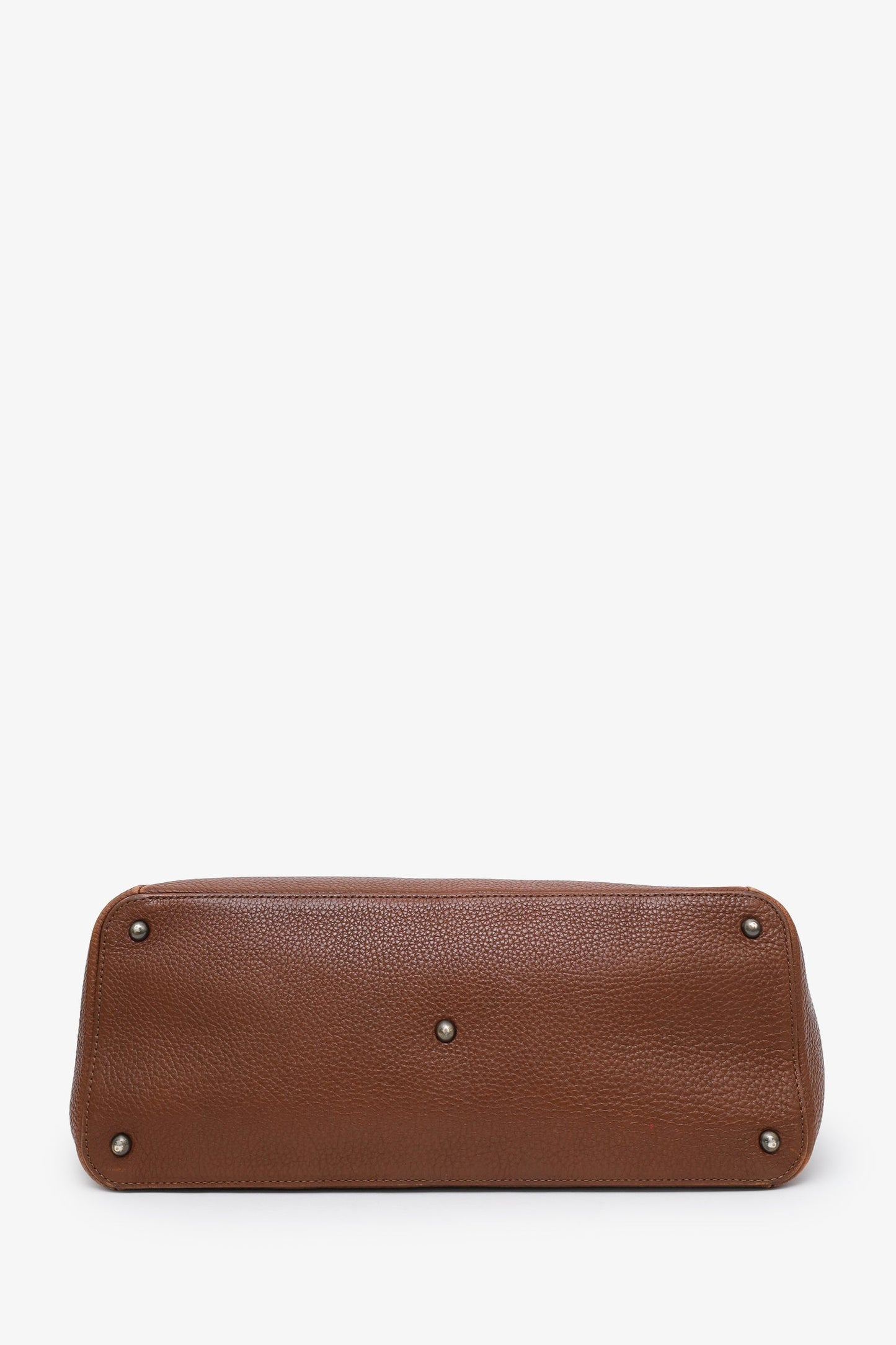 Akris Punto Brown Leather Tote Bag
