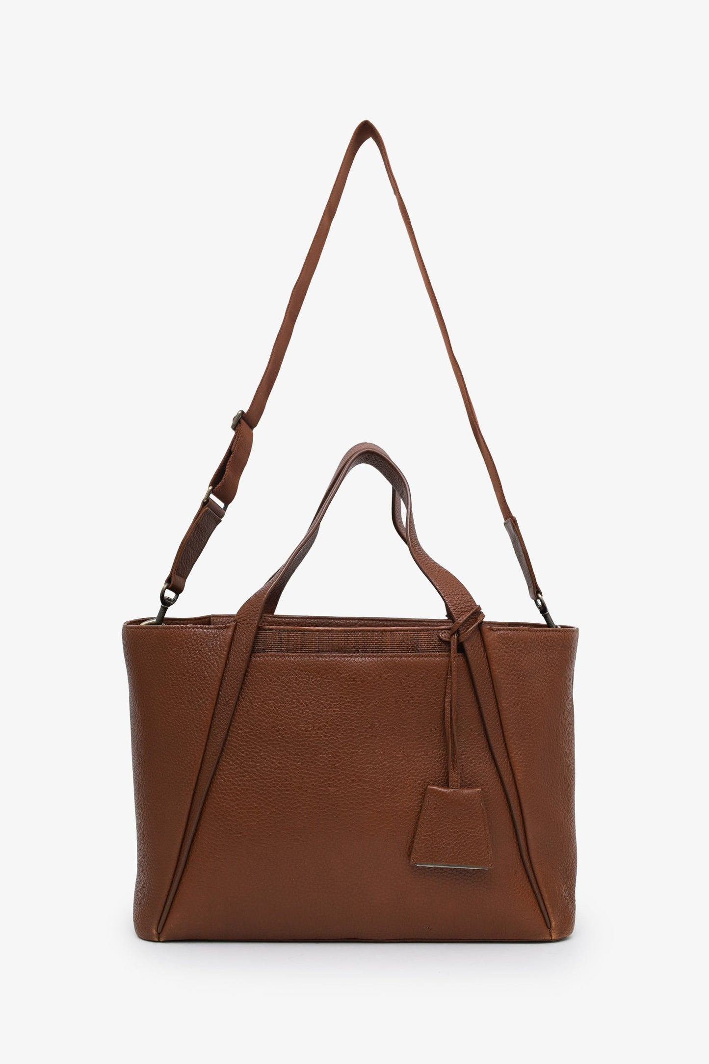 Akris Punto Brown Leather Tote Bag