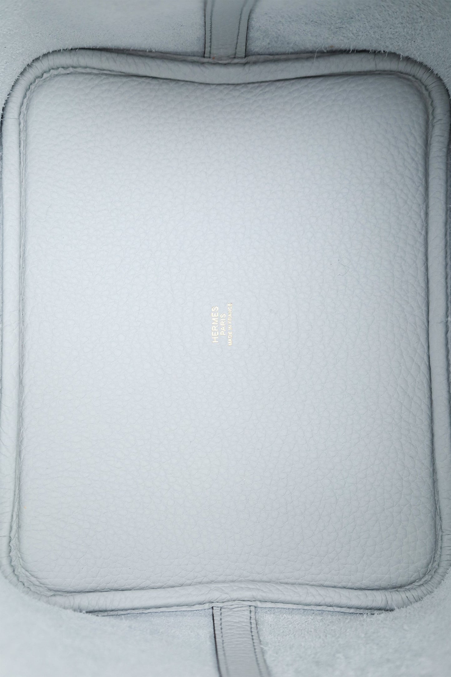 Hermes’ 2022 Pale Blue Togo Leather Picotin 22 With Key + Lock