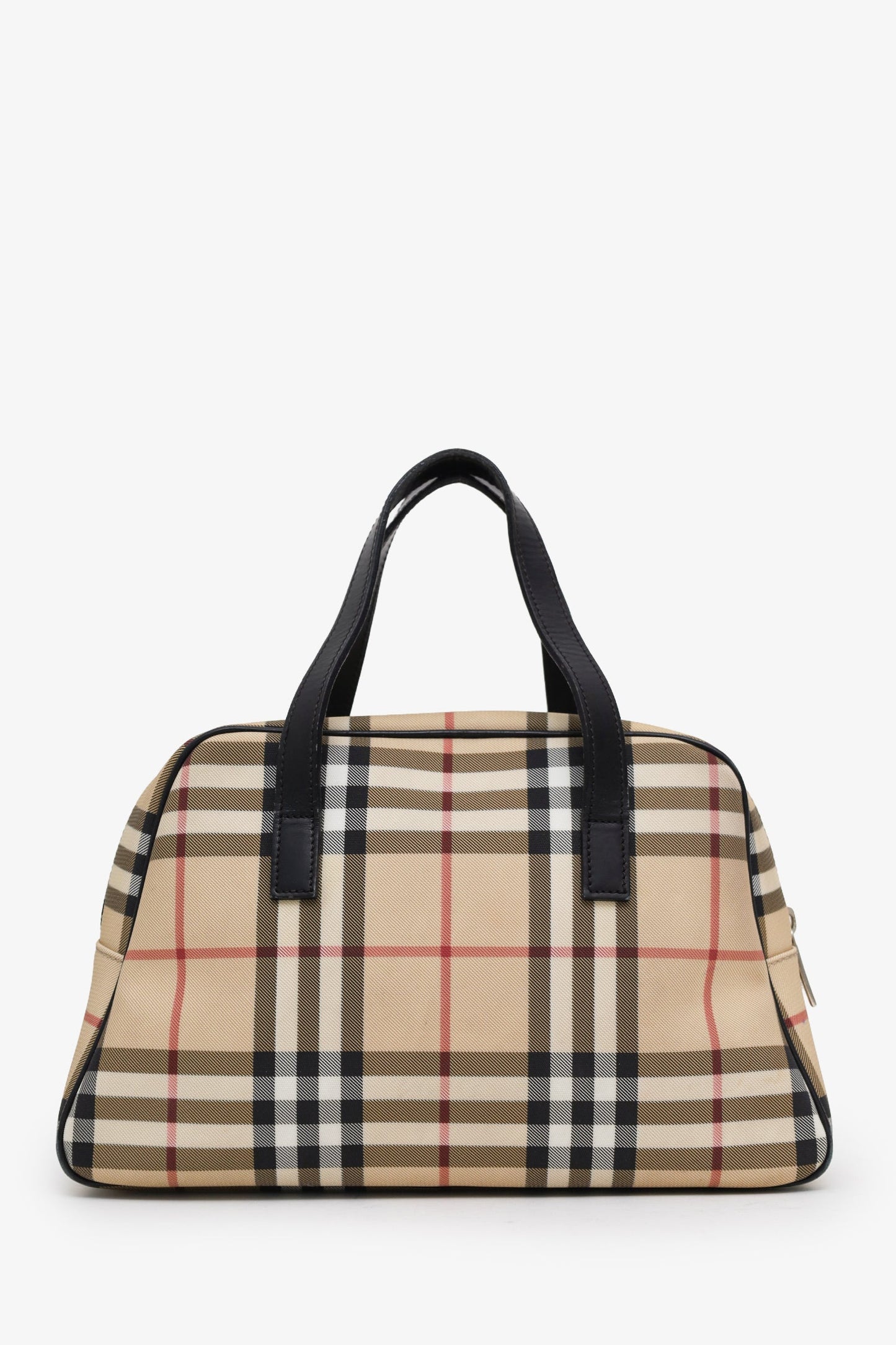 Burberry Novacheck Canvas/Leather Top Handle Bag