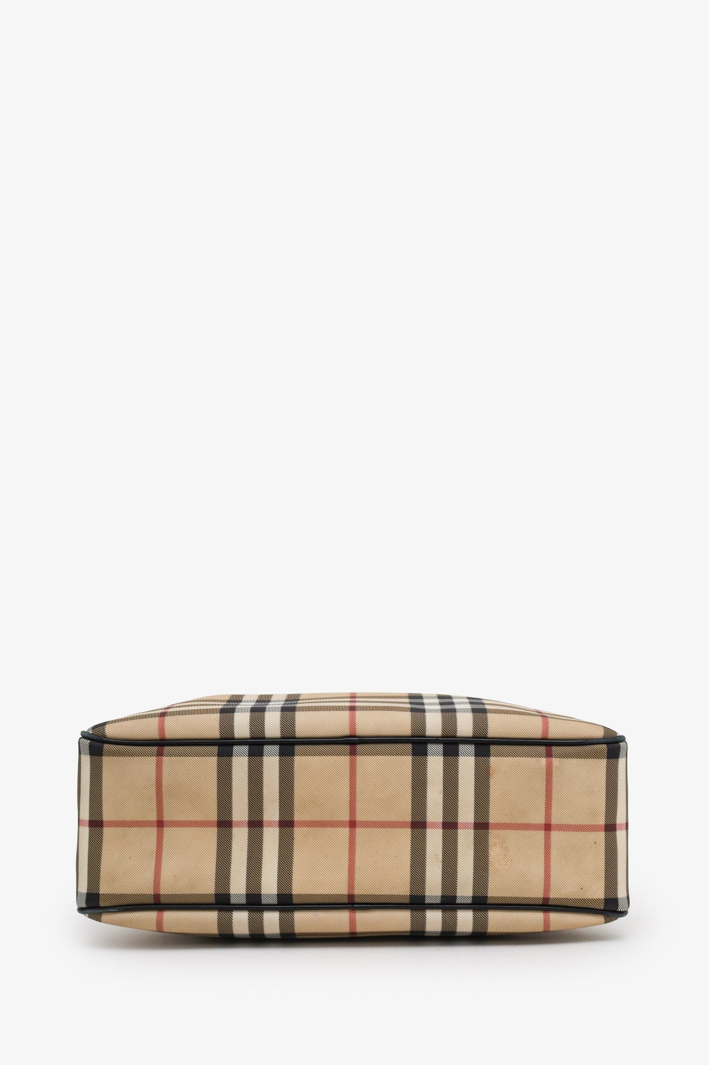 Burberry Novacheck Canvas/Leather Top Handle Bag