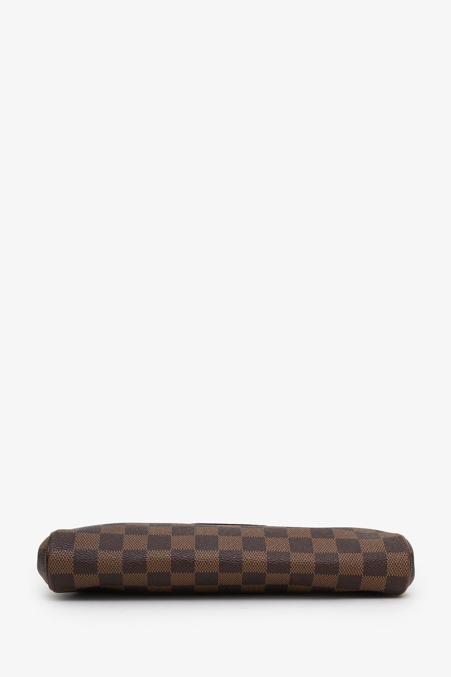 Louis Vuitton Damier Ebene Eva Pochette Bag With Crossbody Strap