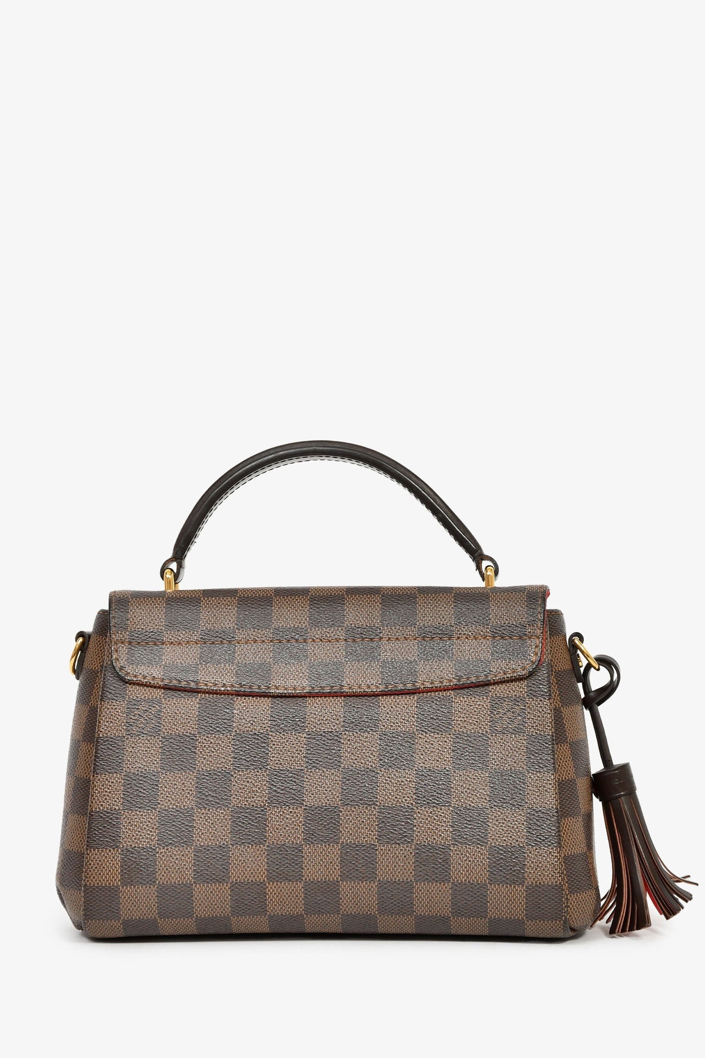 Louis Vuitton Damier Ebene Canvas Croisette Top Handle With Strap
