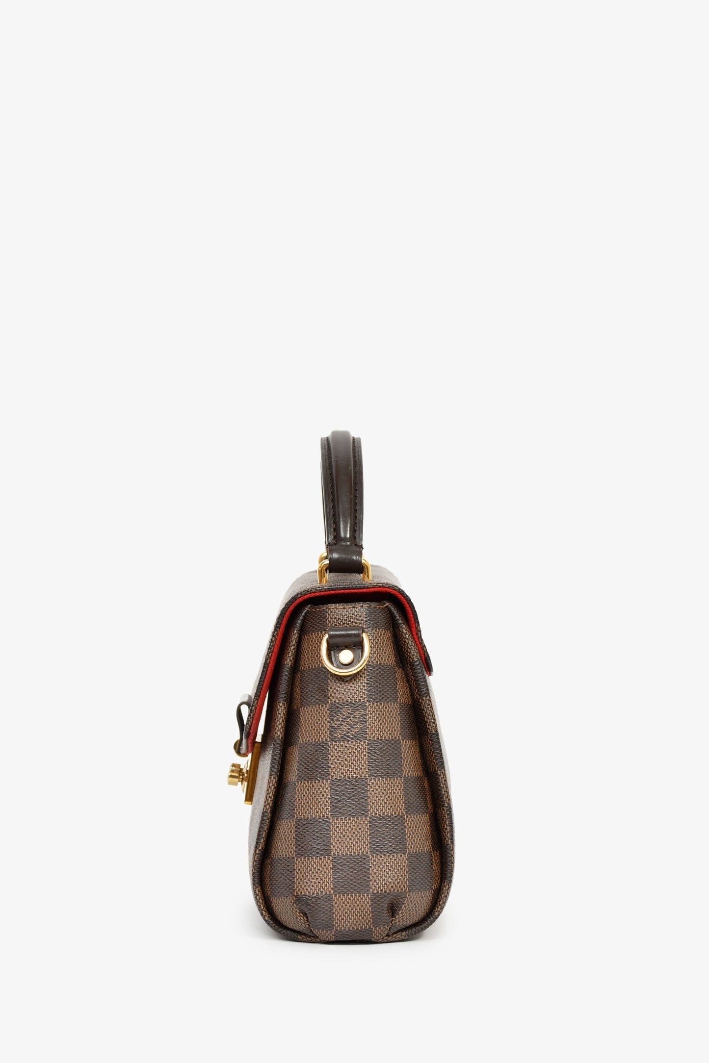 Louis Vuitton Damier Ebene Canvas Croisette Top Handle With Strap