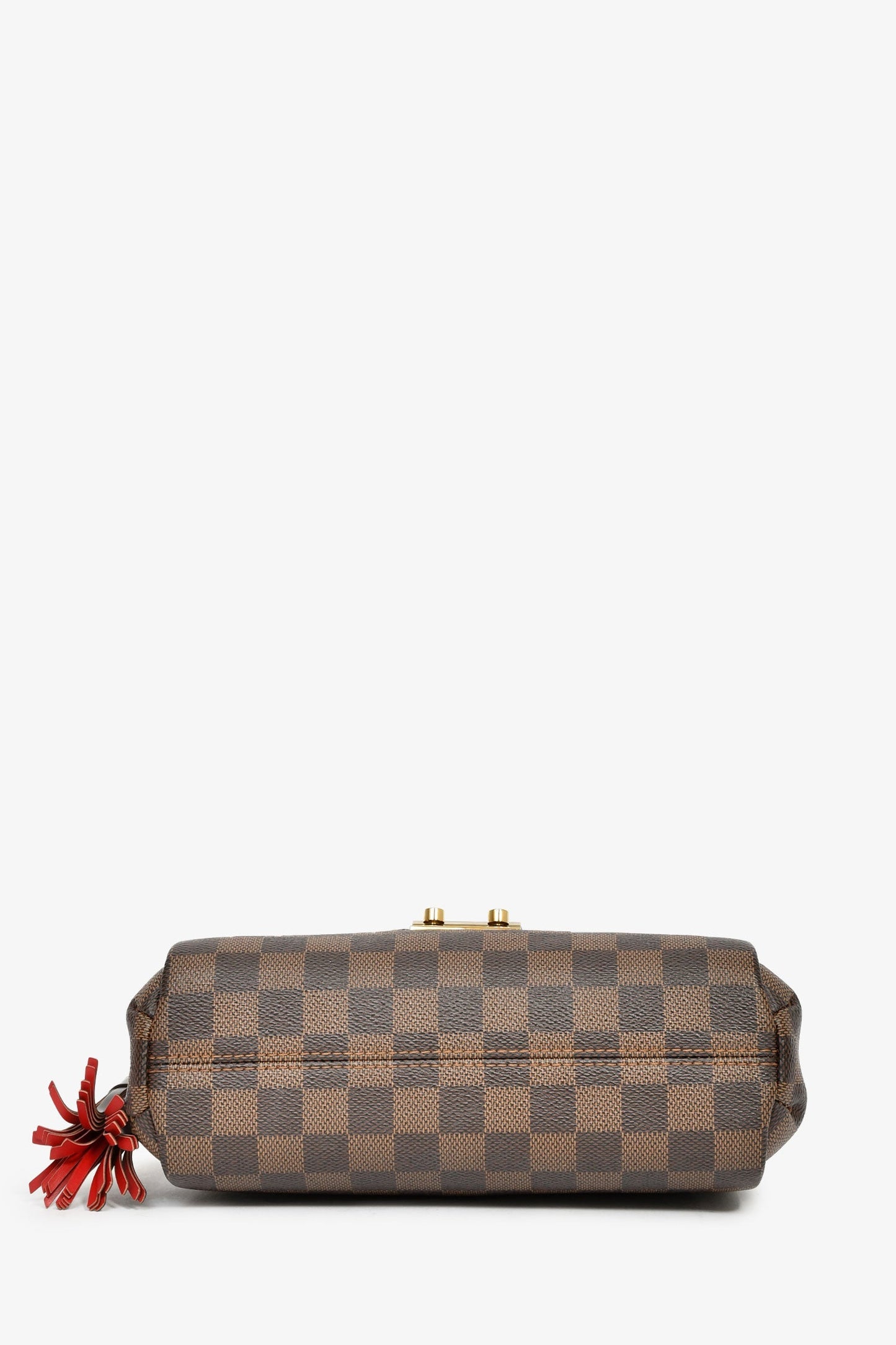 Louis Vuitton Damier Ebene Canvas Croisette Top Handle With Strap