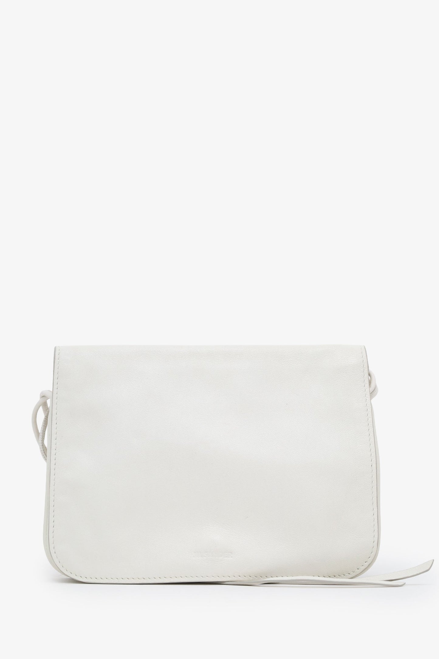 Jil Sander Cream Leather Crossbody Multi-Flap Purse