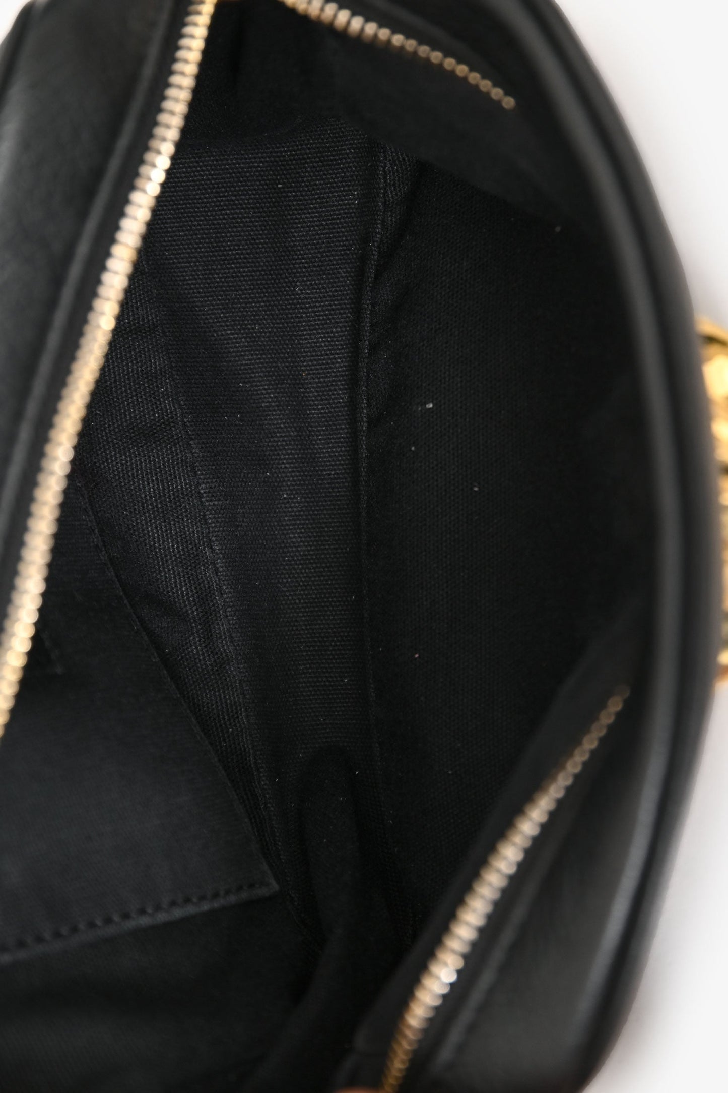 Versace Black Leather Medusa Camera Crossbody Bag