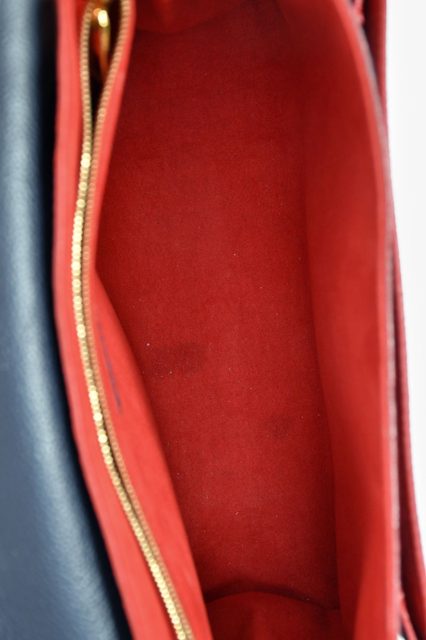 Louis Vuitton Blue/Red Empreinte Leather 'Vavin' PM Shoulder Bag