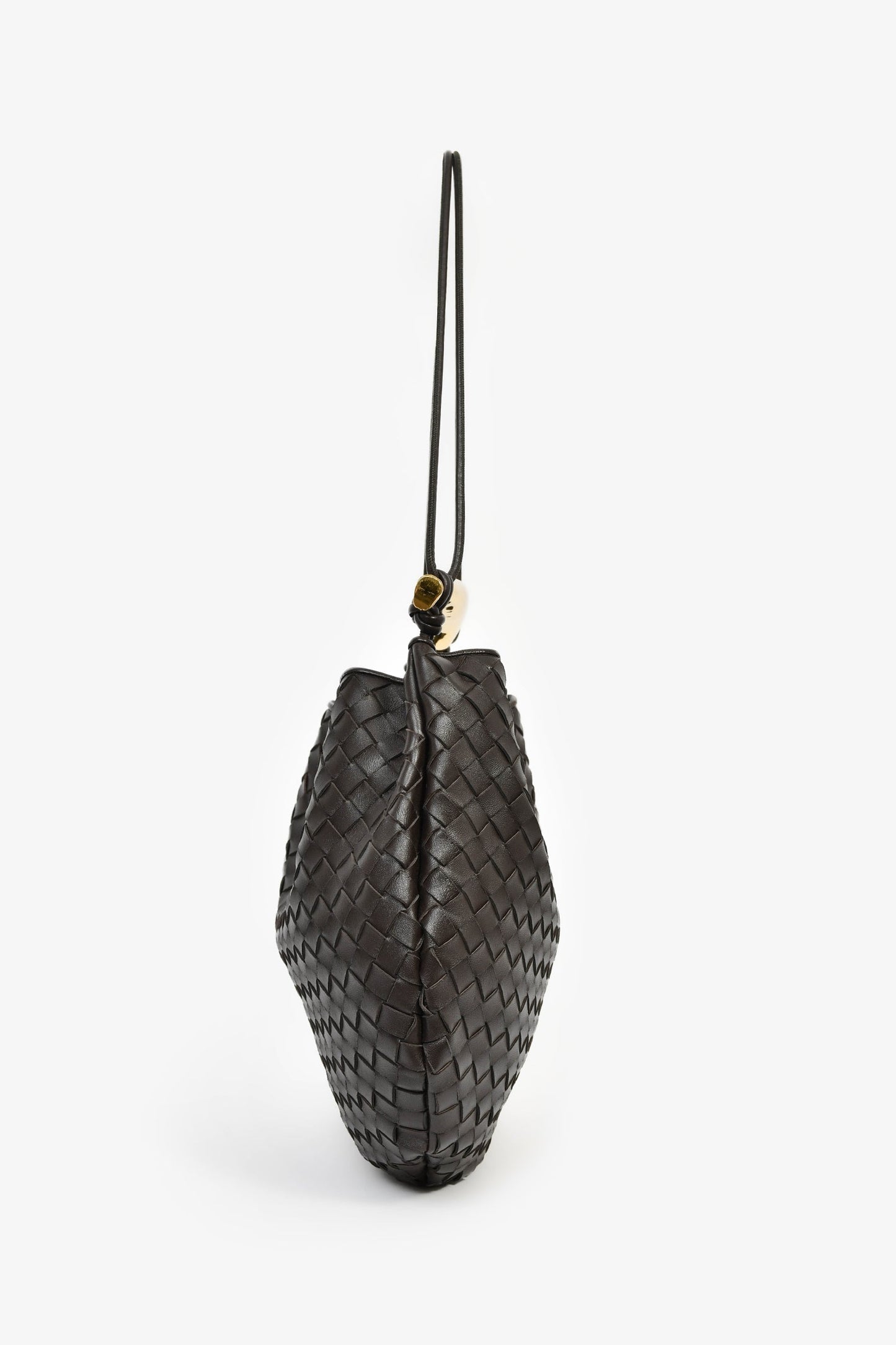 Bottega Veneta Brown Intrecciato Leather Medium Sardine Bag