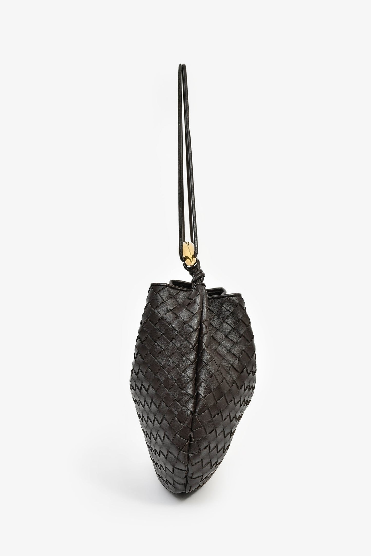 Bottega Veneta Brown Intrecciato Leather Medium Sardine Bag