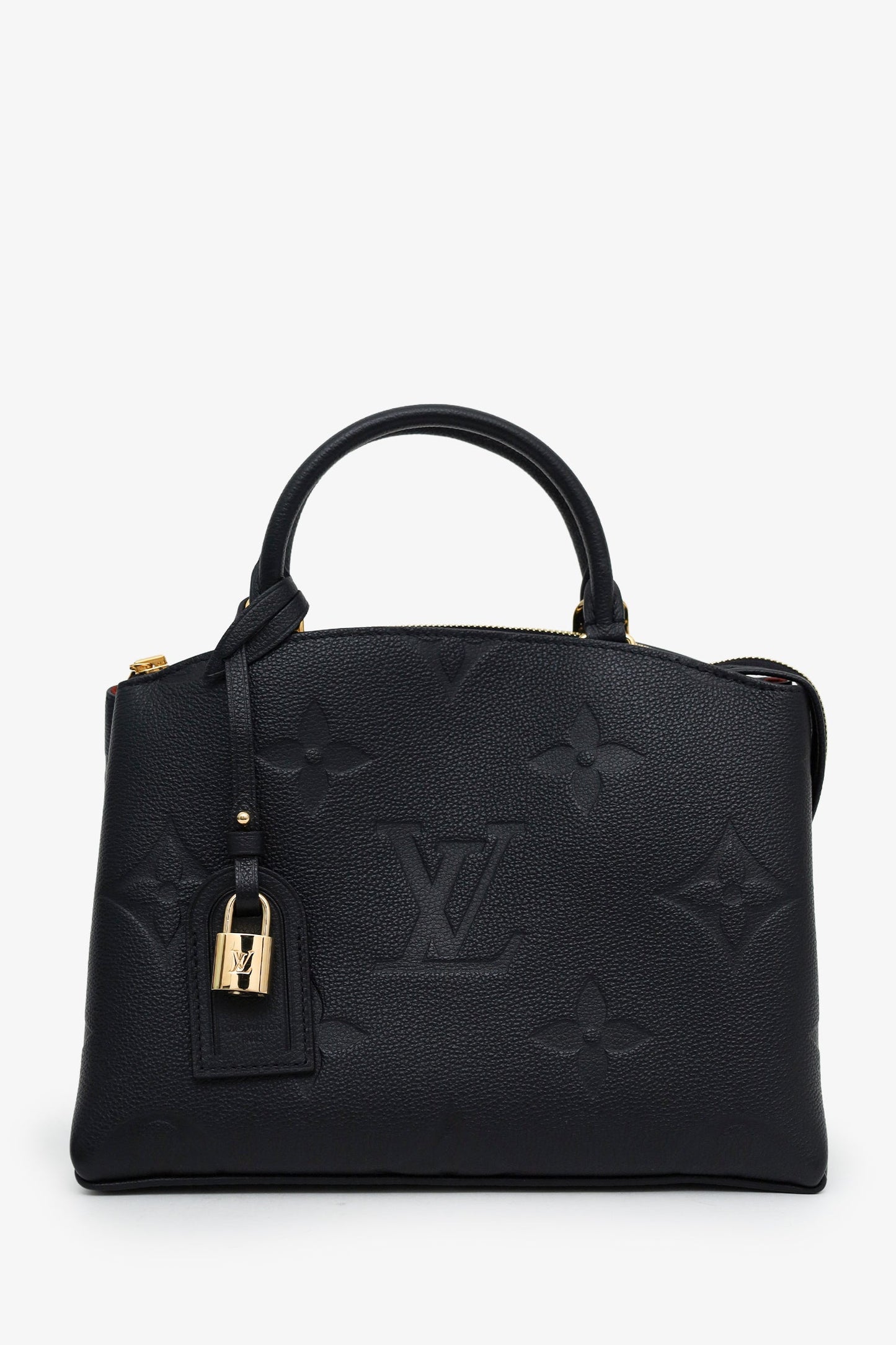 Louis Vuitton Black Monogram Empreinte Leather 'Grand Palais' Bag With Strap