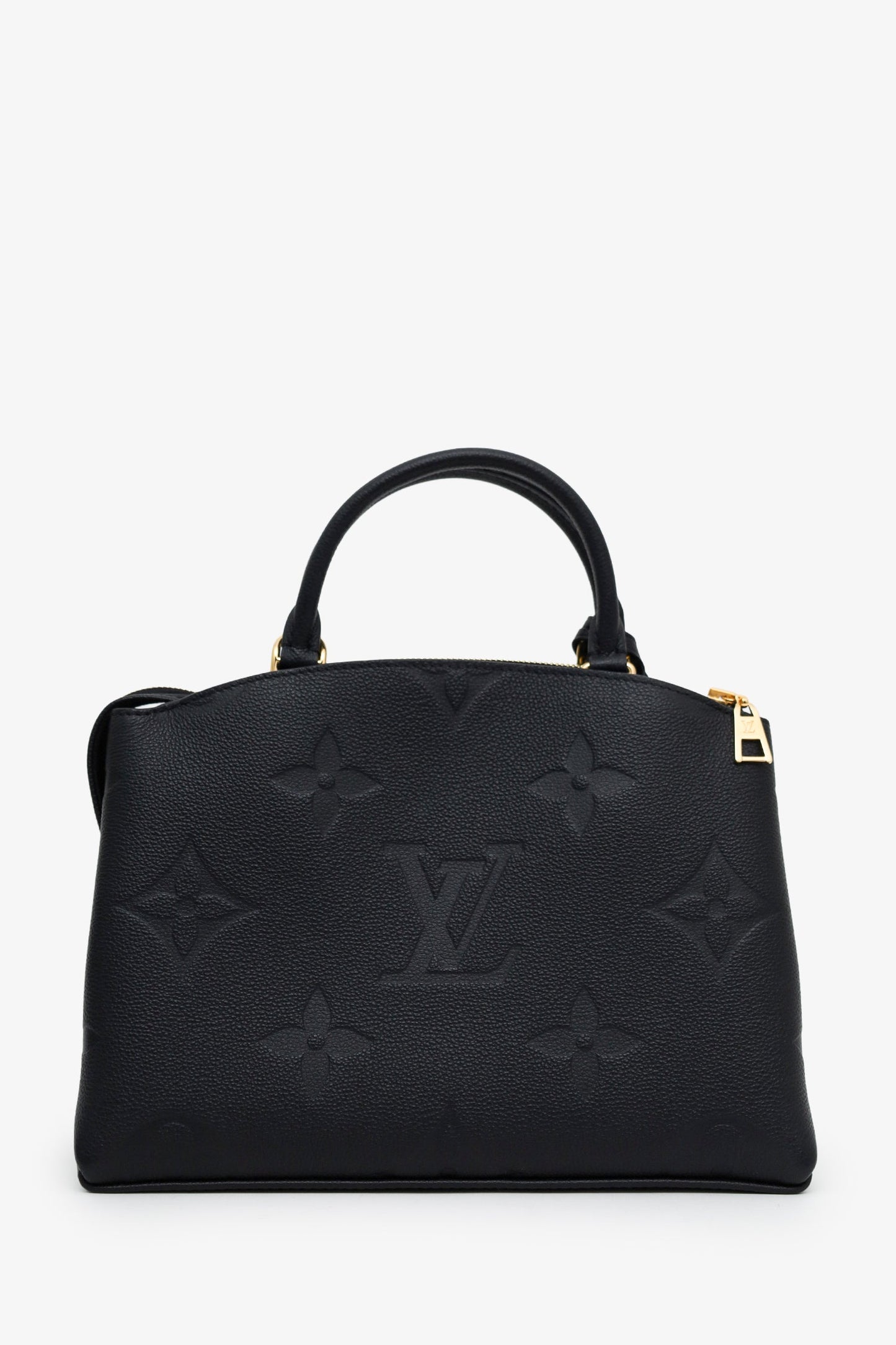 Louis Vuitton Black Monogram Empreinte Leather 'Grand Palais' Bag With Strap