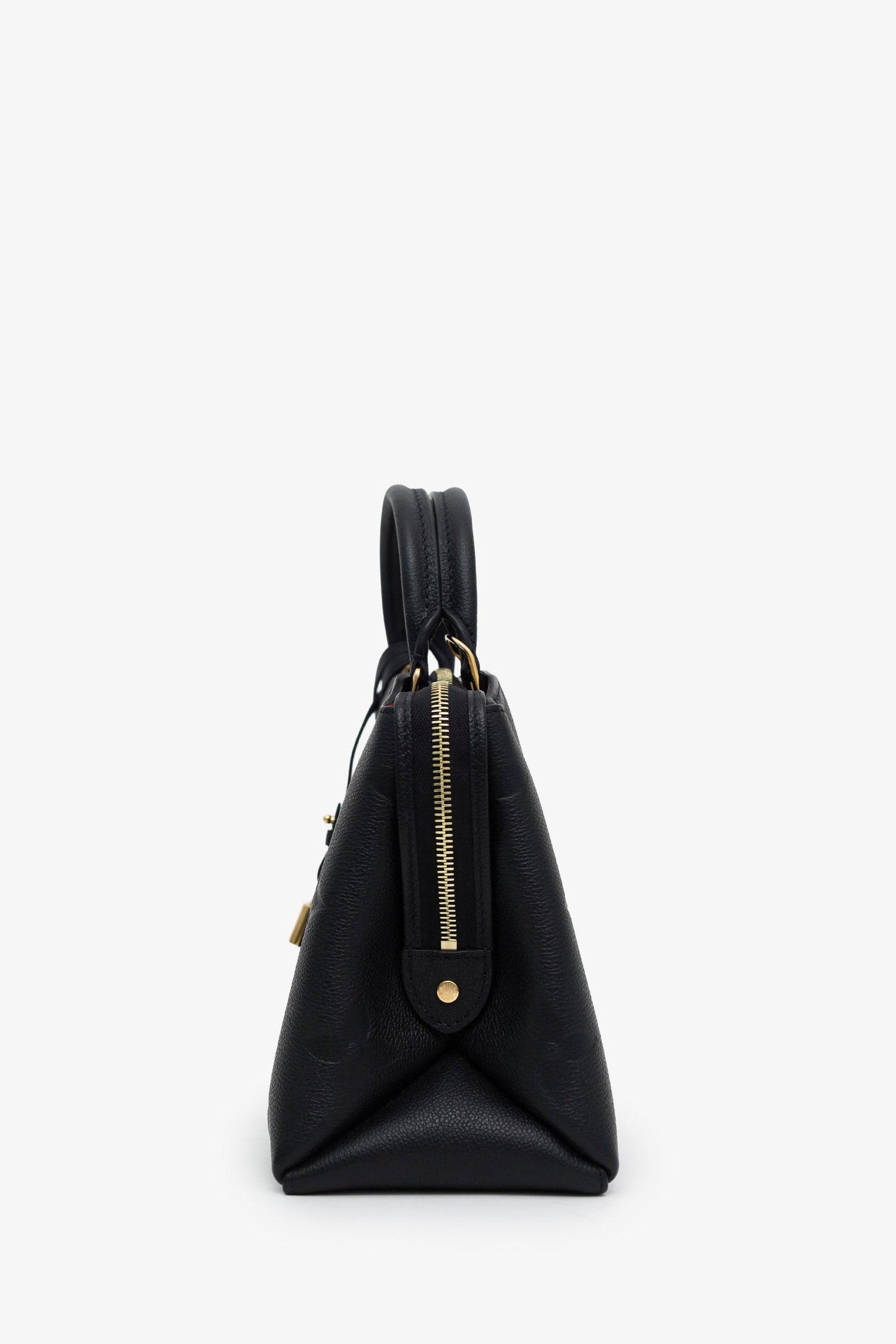 Louis Vuitton Black Monogram Empreinte Leather 'Grand Palais' Bag With Strap