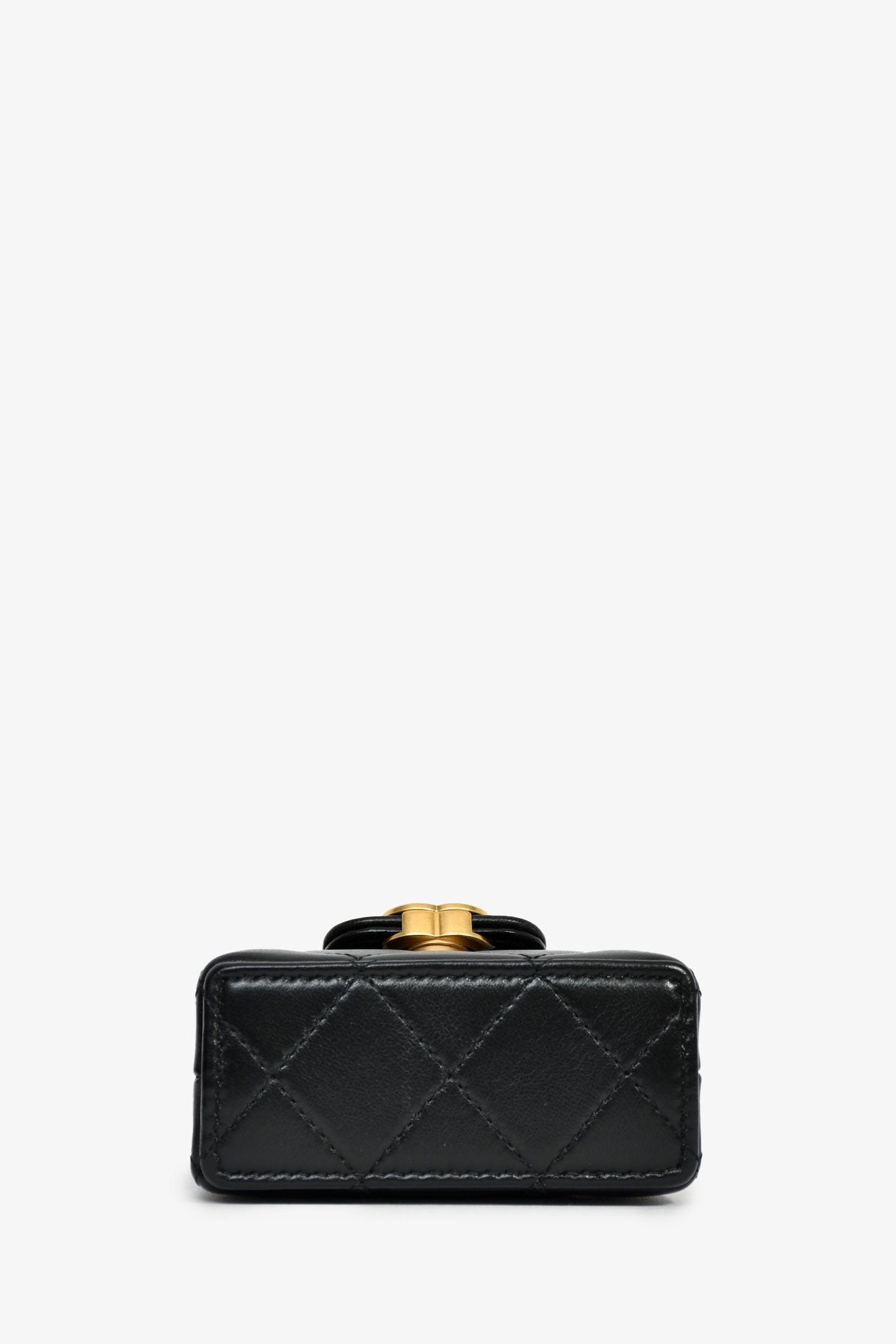 Chanel™ Black 2022+ Lambskin Quilted CC Kelly Bag Charm