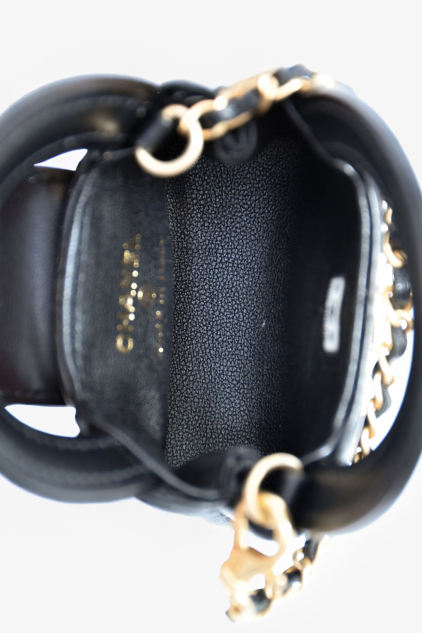 Chanel™ Black 2022+ Lambskin Quilted CC Kelly Bag Charm