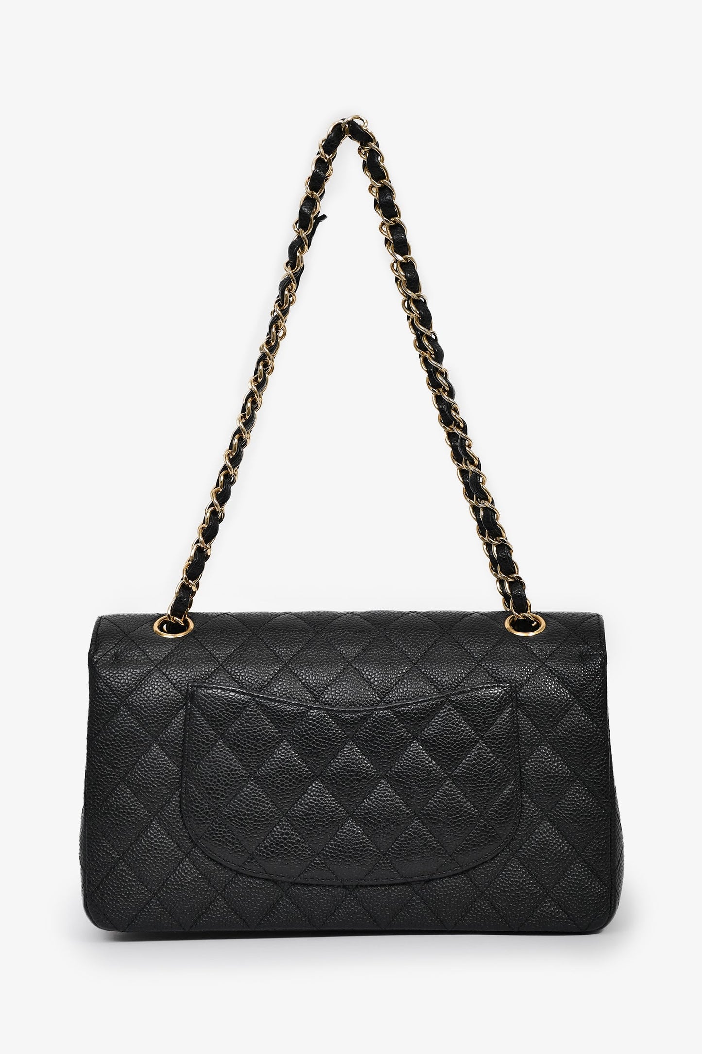 Chanel™ 2009/10 Black Caviar Leather Medium Double Flap