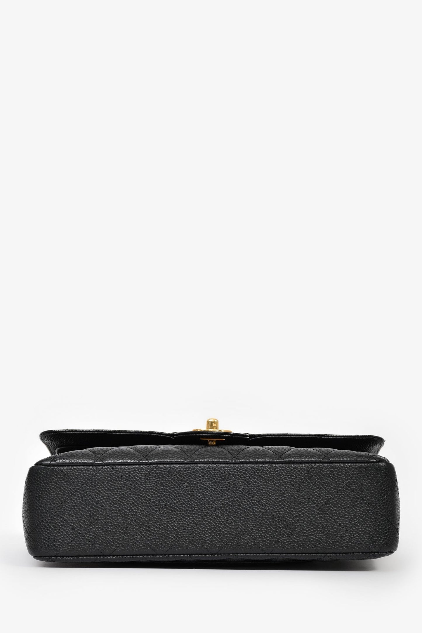 Chanel™ 2009/10 Black Caviar Leather Medium Double Flap