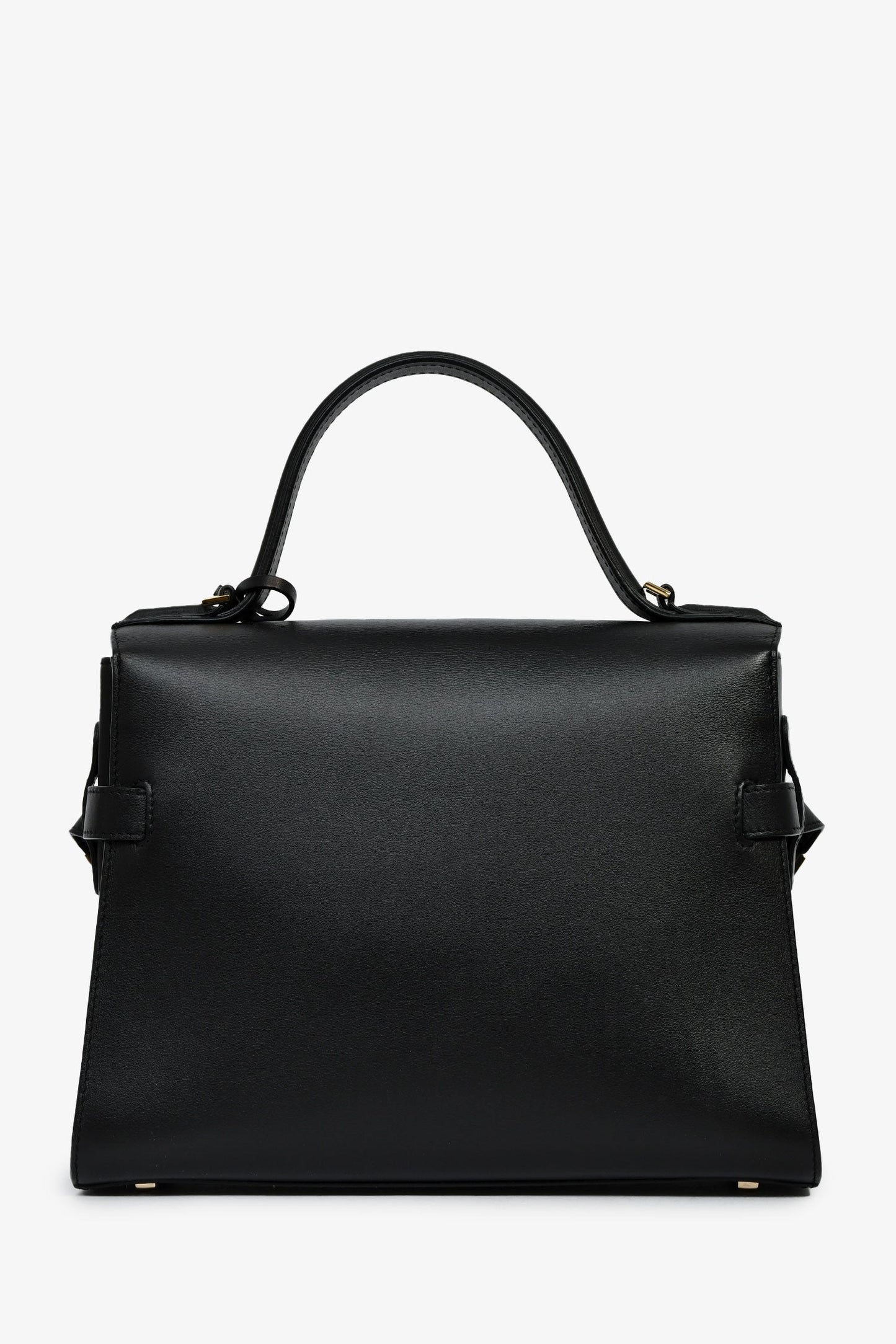 Delvaux Black Leather 'Tempete' MM Top Handle