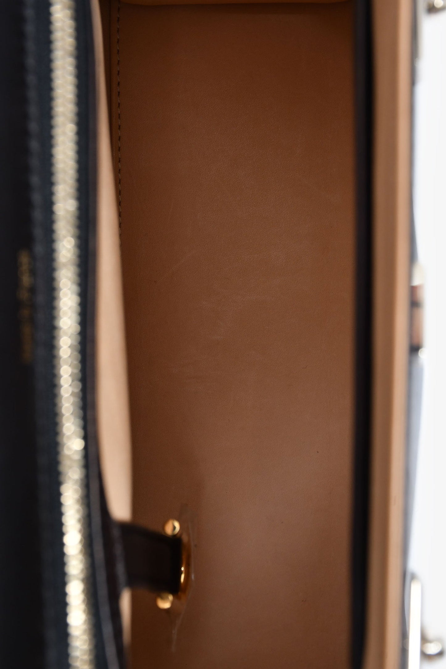 Delvaux Black Leather 'Tempete' MM Top Handle