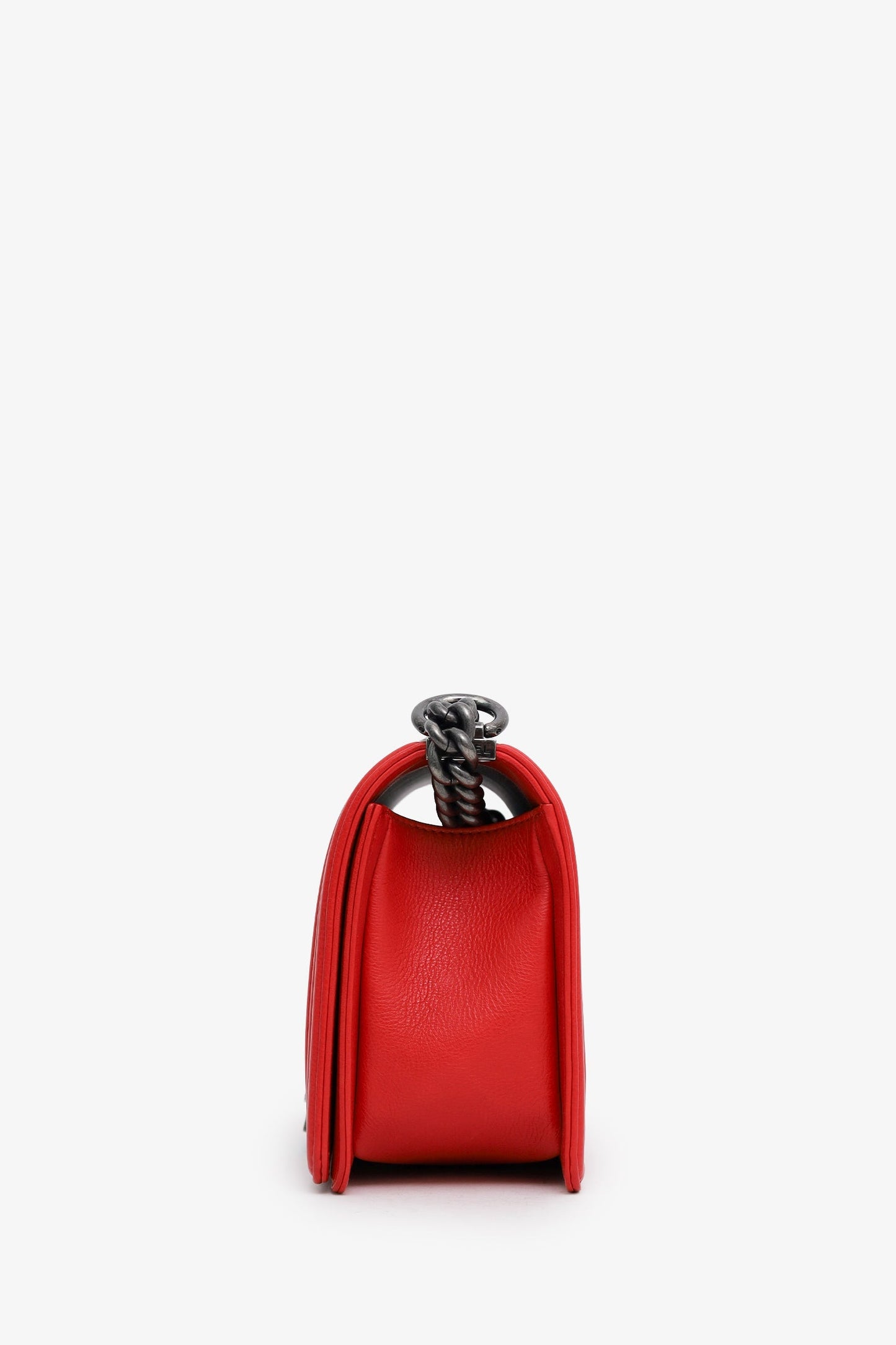Chanel™ 2013-14 Red Lambskin Medium Boy Bag