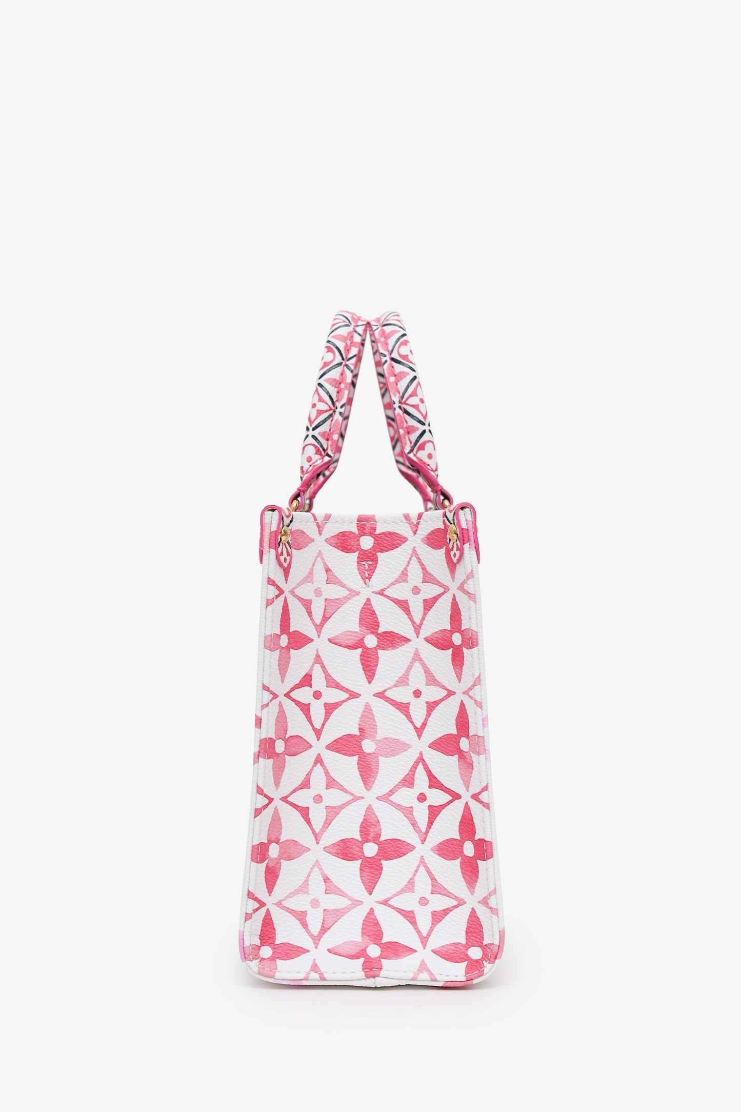 Louis Vuitton 2023 Limited Edition White/Pink Giant Monogram 'OnTheGo' PM Tote