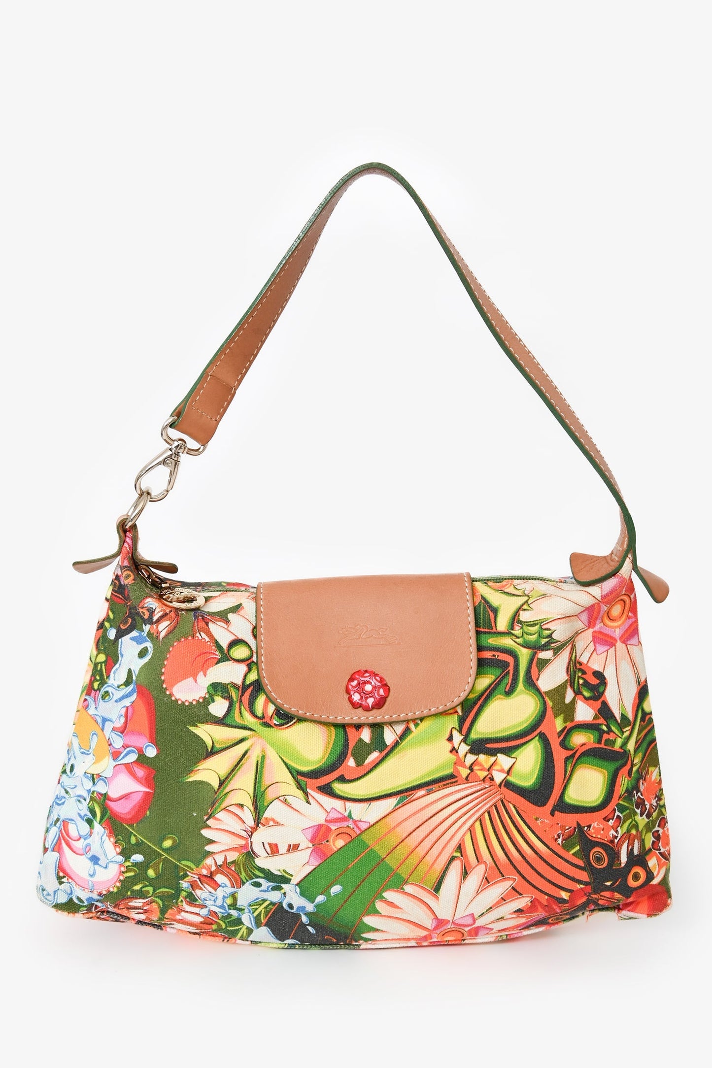 Longchamp x Me Company Multicolour Floral Mini Tote
