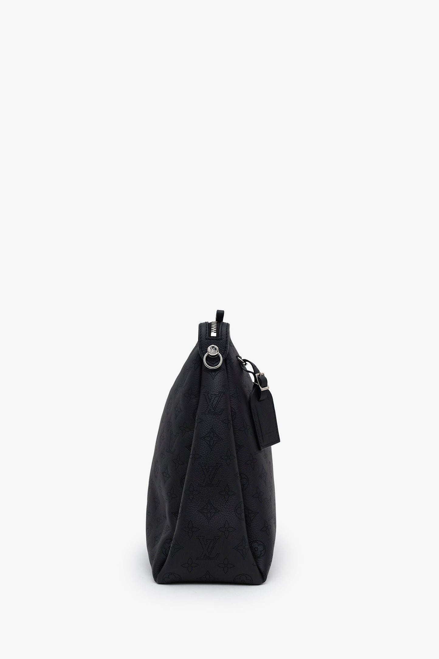 Louis Vuitton Black Monogram Mahina 'Hand It All' MM Bag