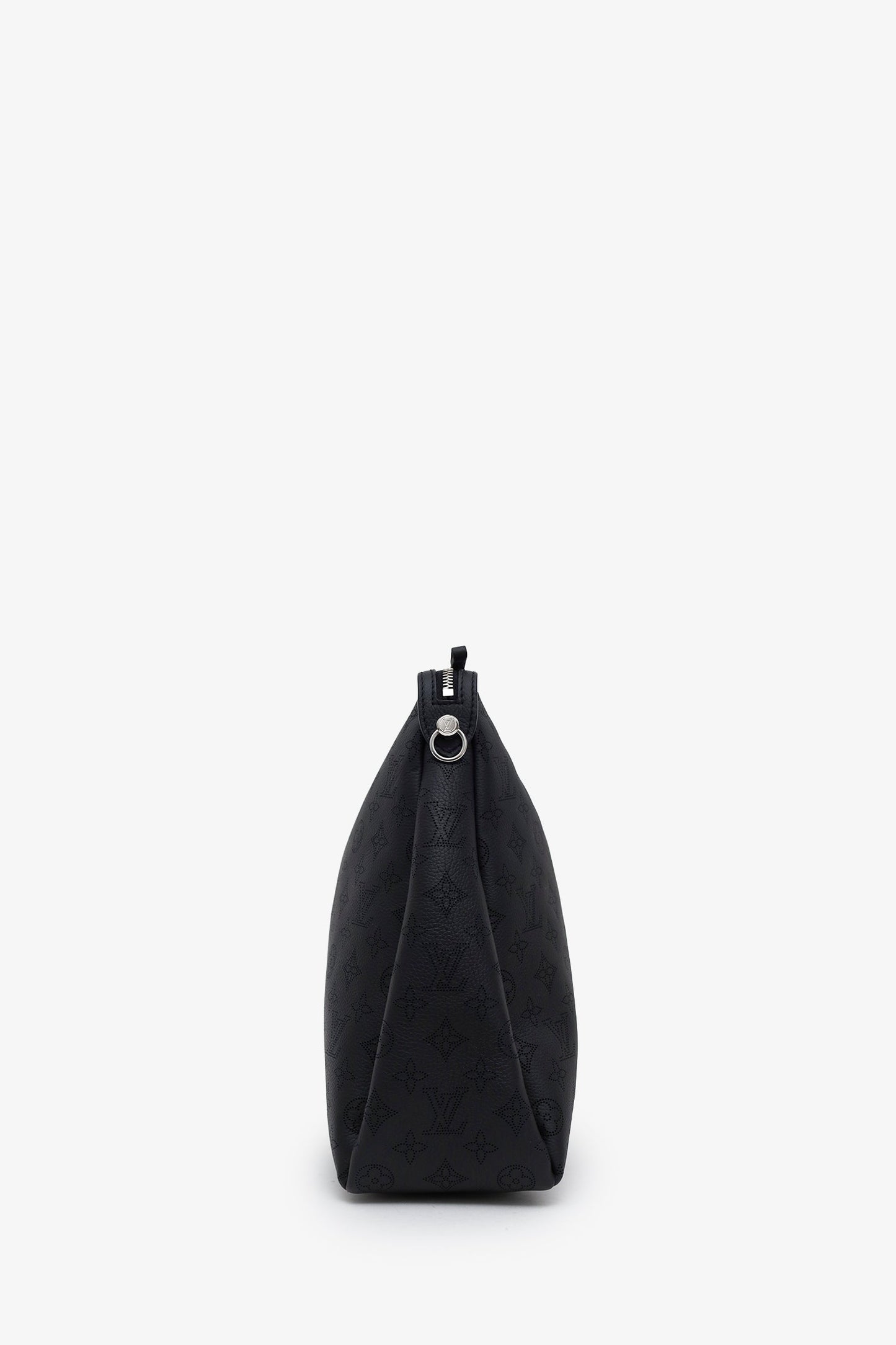 Louis Vuitton Black Monogram Mahina 'Hand It All' MM Bag
